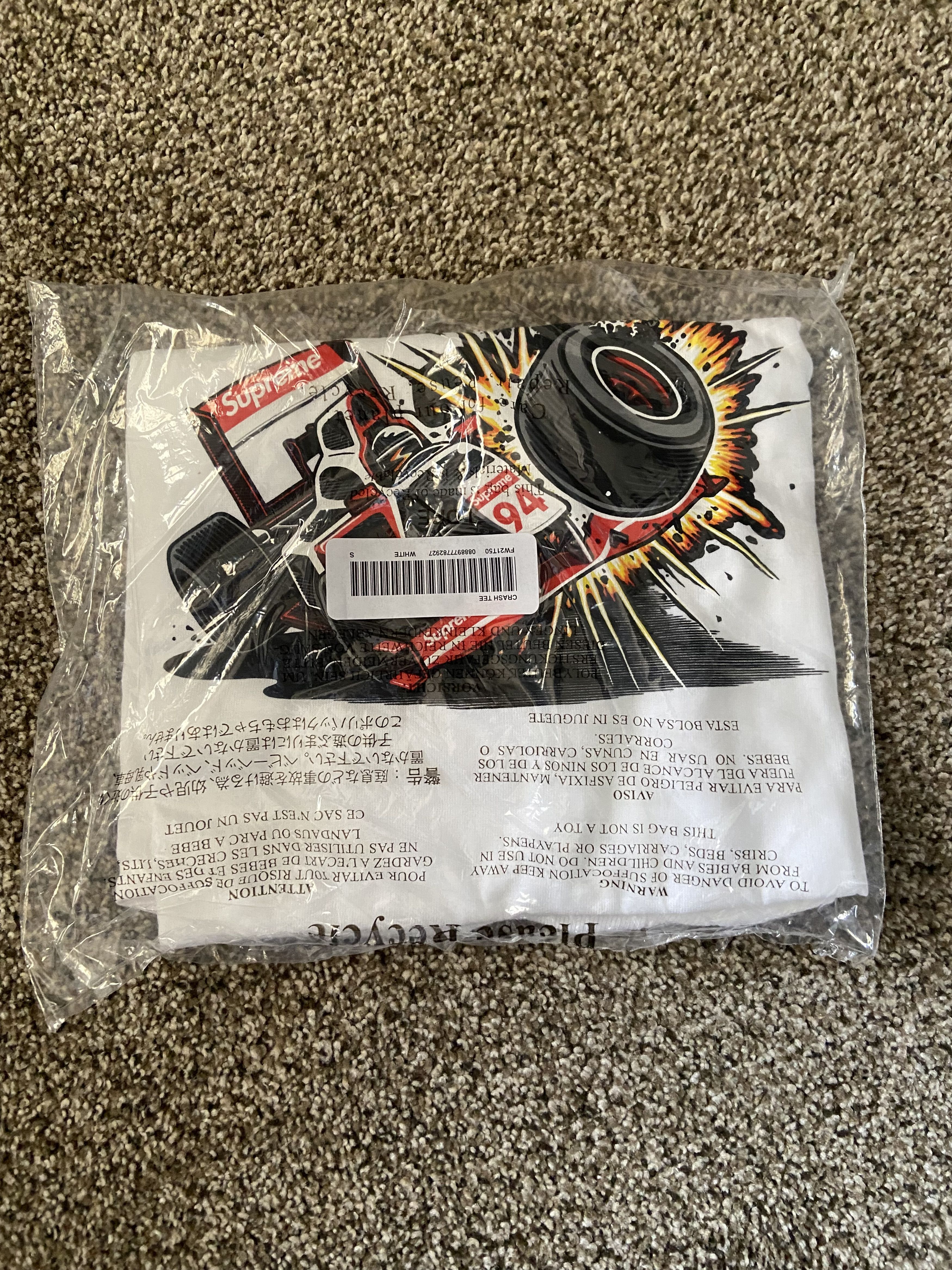 Supreme Supreme Crash Tee (FW21) White Size US S / EU 44-46 / 1 - 3 Thumbnail