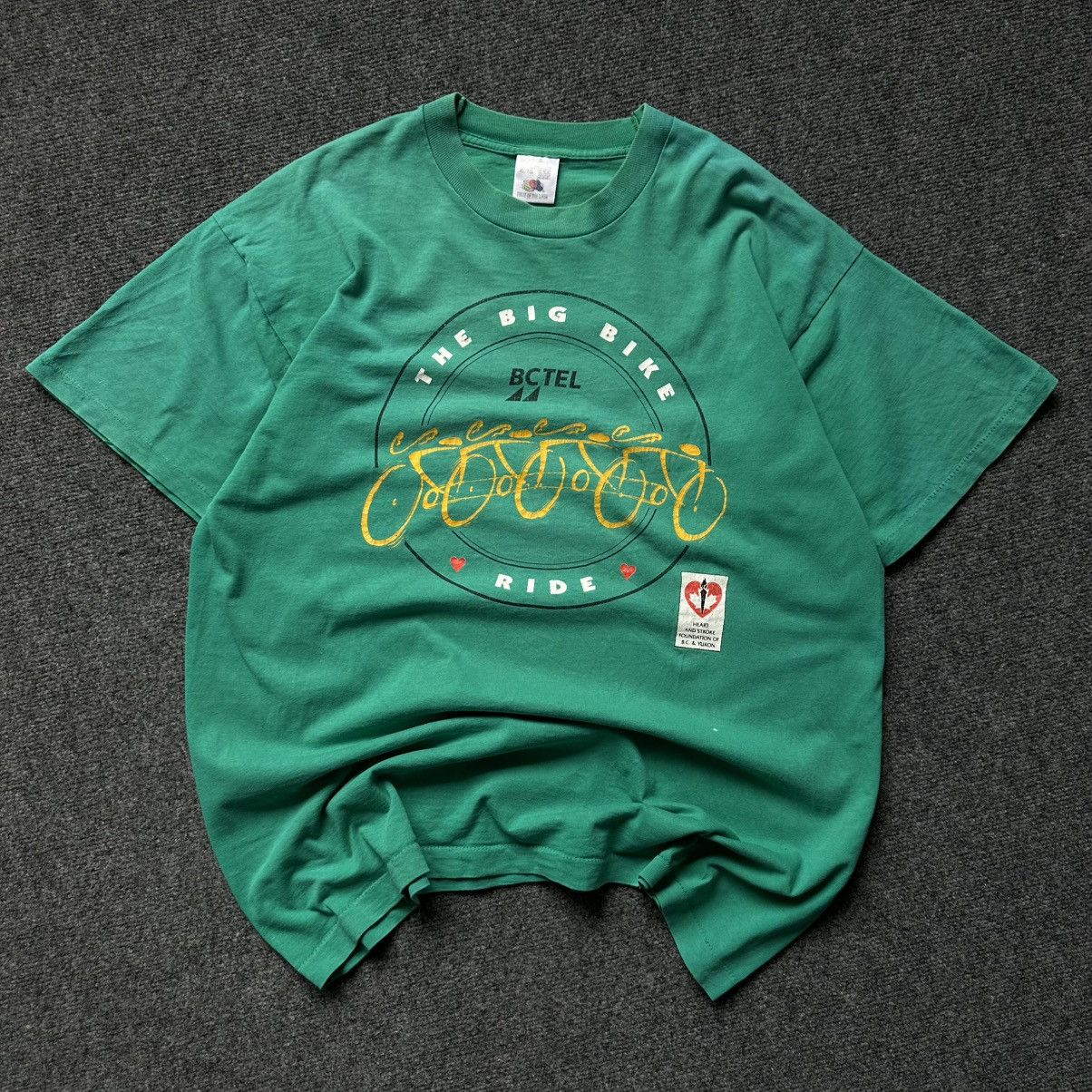Fruit Of The Loom VTG Adult The Big Bike Ride T-shirts Single Stitch Fruit Of Size US XL / EU 56 / 4 - 2 Thumbnail