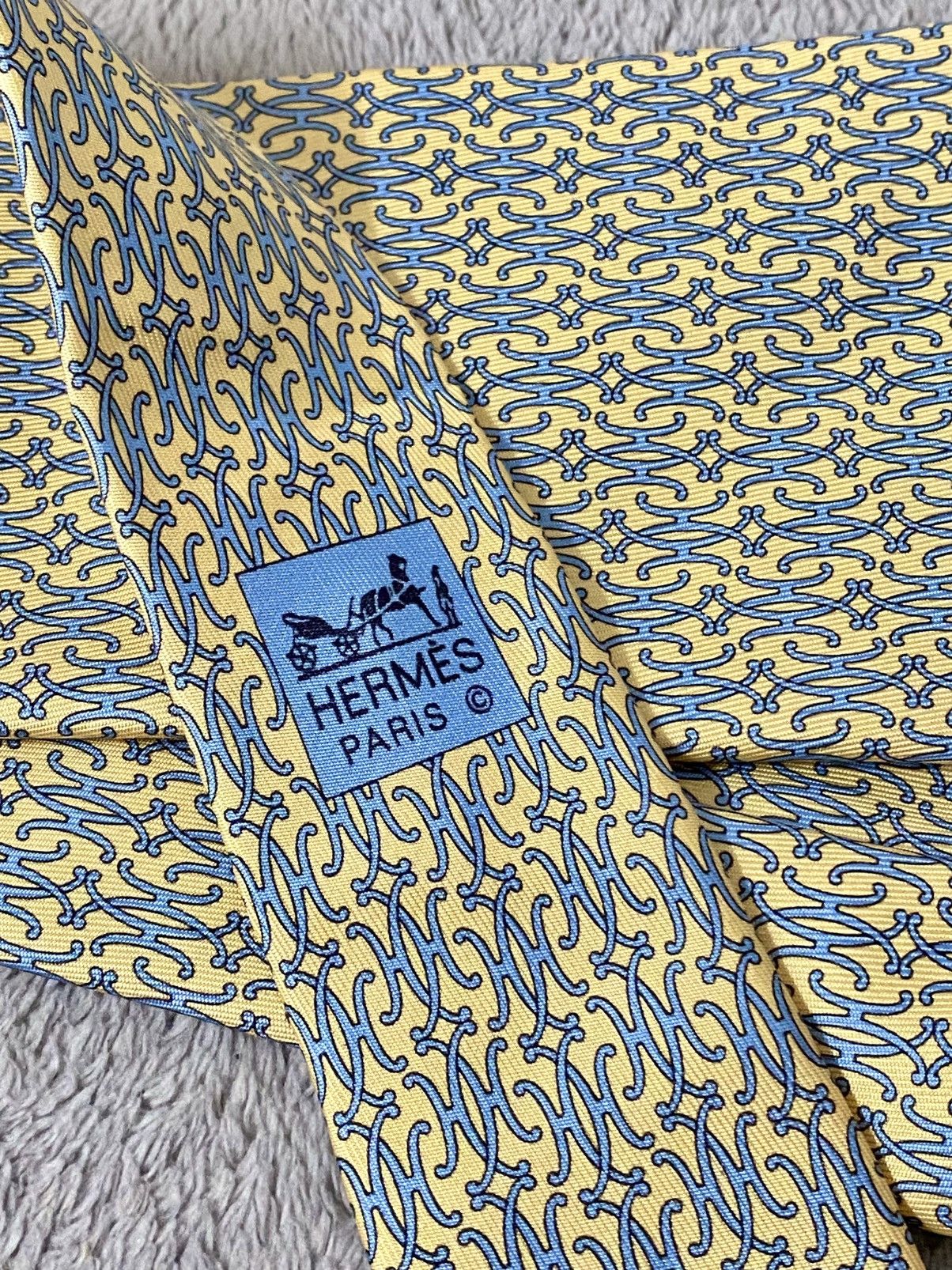 Hermes Hermès Silk Necktie Size ONE SIZE - 6 Thumbnail
