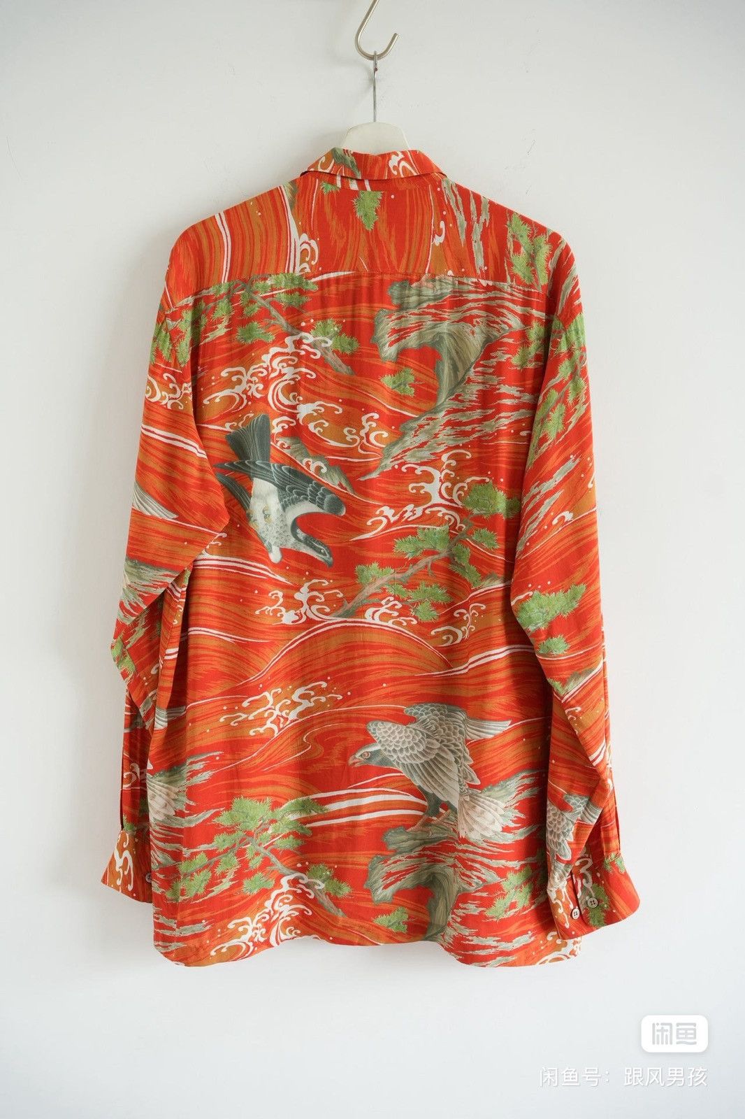 Yohji Yamamoto Yohji Yamamoto 00s Ukiyo-e Eagle Print Shirt Size US L / EU 52-54 / 3 - 2 Thumbnail