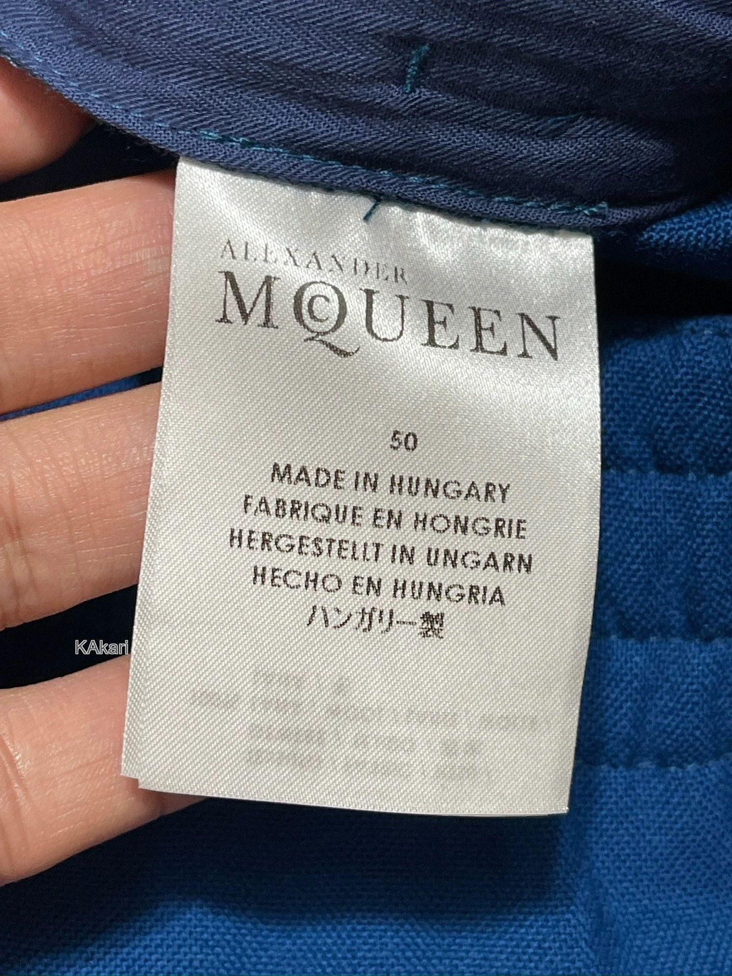 Alexander McQueen Blue Elastic Waist Jogger Pants Size 34 Size US 26 / EU 42 - 7 Thumbnail