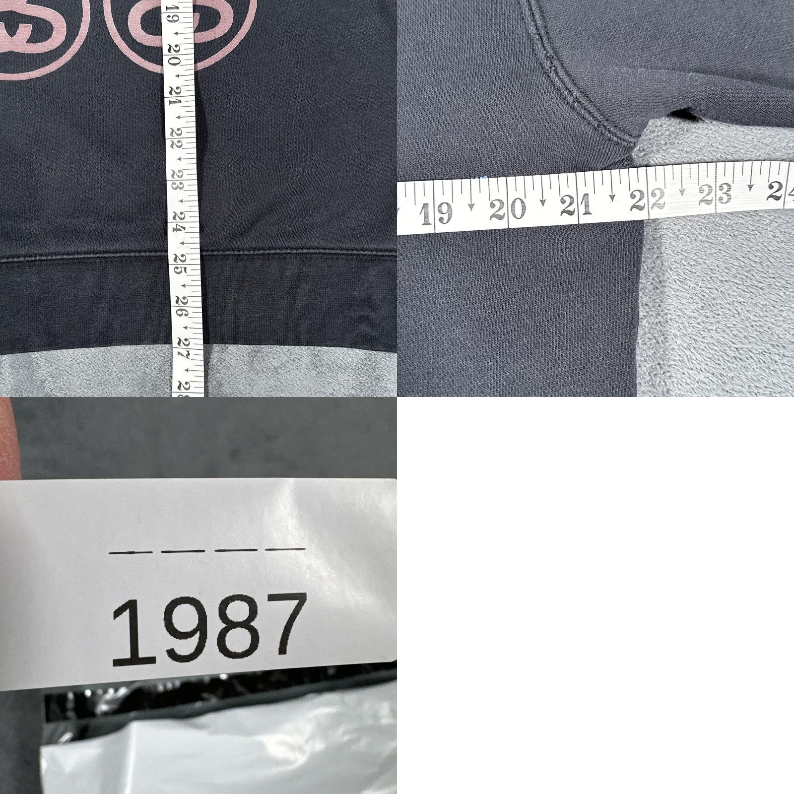 Market Stussy Hoodie Mens Medium Black Black Market COMME des GARCONS Graphic Pullover Size US M / EU 48-50 / 2 - 8 Thumbnail