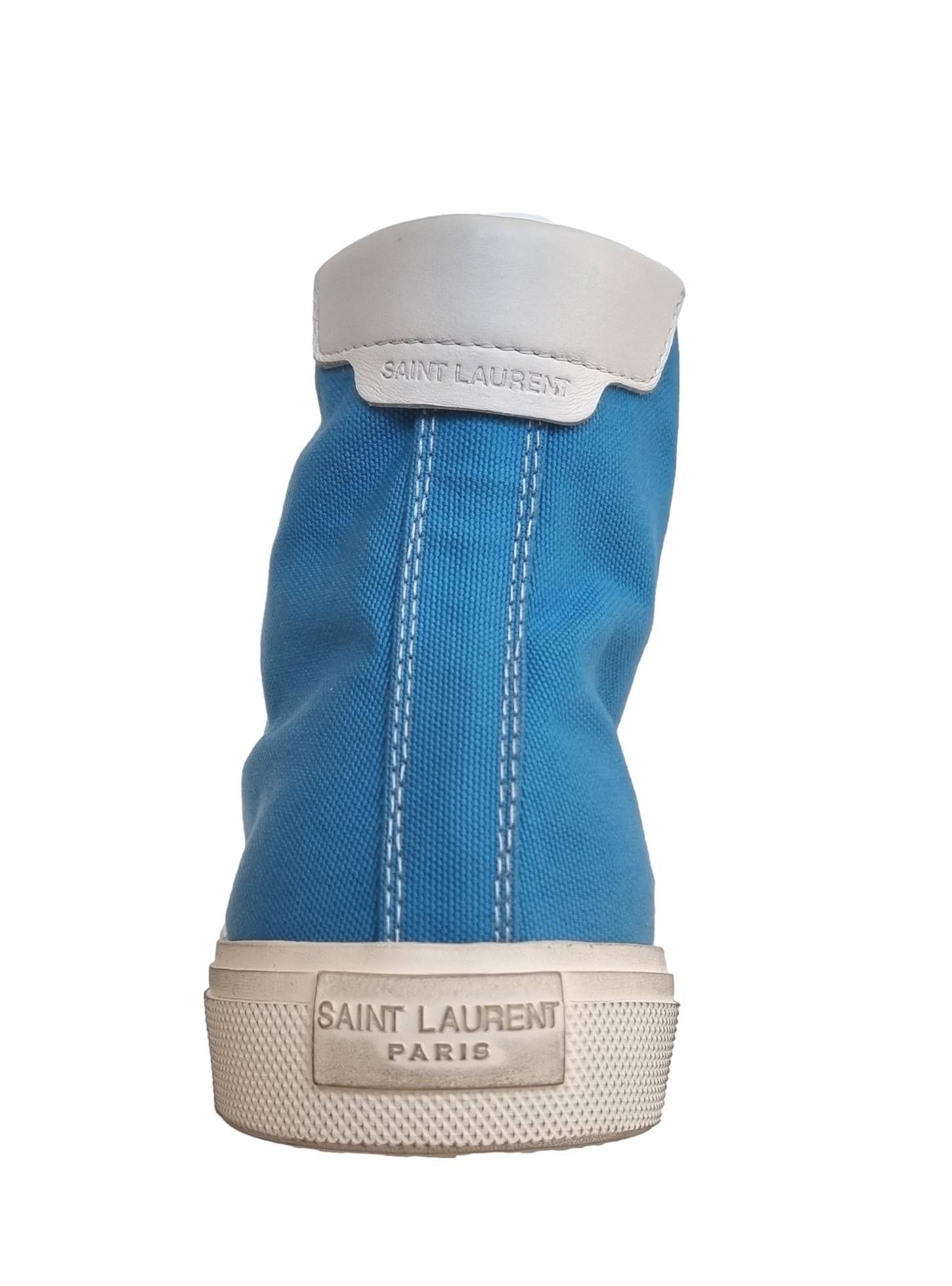 Saint Laurent Paris o1bcso1str1225 Malibu Mid To Sl Sig in Light Blue Size US 10 / IT 40 - 3 Thumbnail