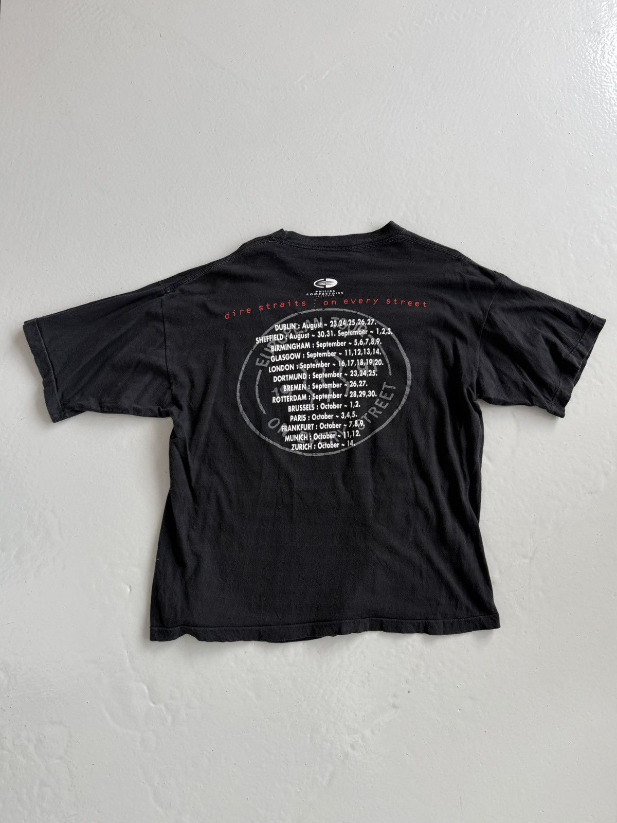 Vintage Vintage 1992 Dire Straits on every street tour tee Size US XL / EU 56 / 4 - 2 Thumbnail