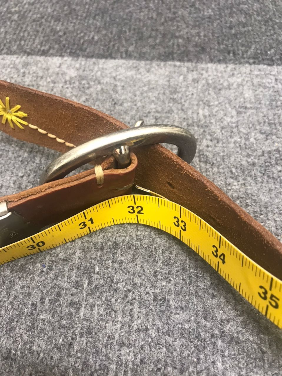 Levi's × Vintage Levis Leather Belt with Floral Stitch Size ONE SIZE - 9 Thumbnail