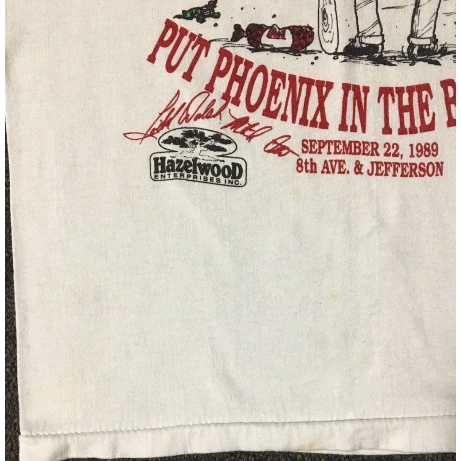 Vintage Vtg 80s Give Phoenix A Ball Park Faded Shirt XS USA Arizona Baseball Grunge 90s Size US XS / EU 42 / 0 - 7 Thumbnail