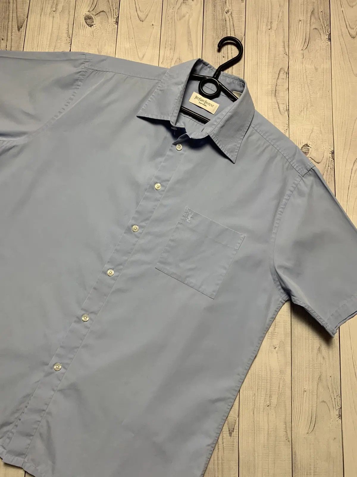 Yves Saint Laurent Vintage Yves Saint Laurent shirt size L light blue Size US L / EU 52-54 / 3 - 2 Thumbnail
