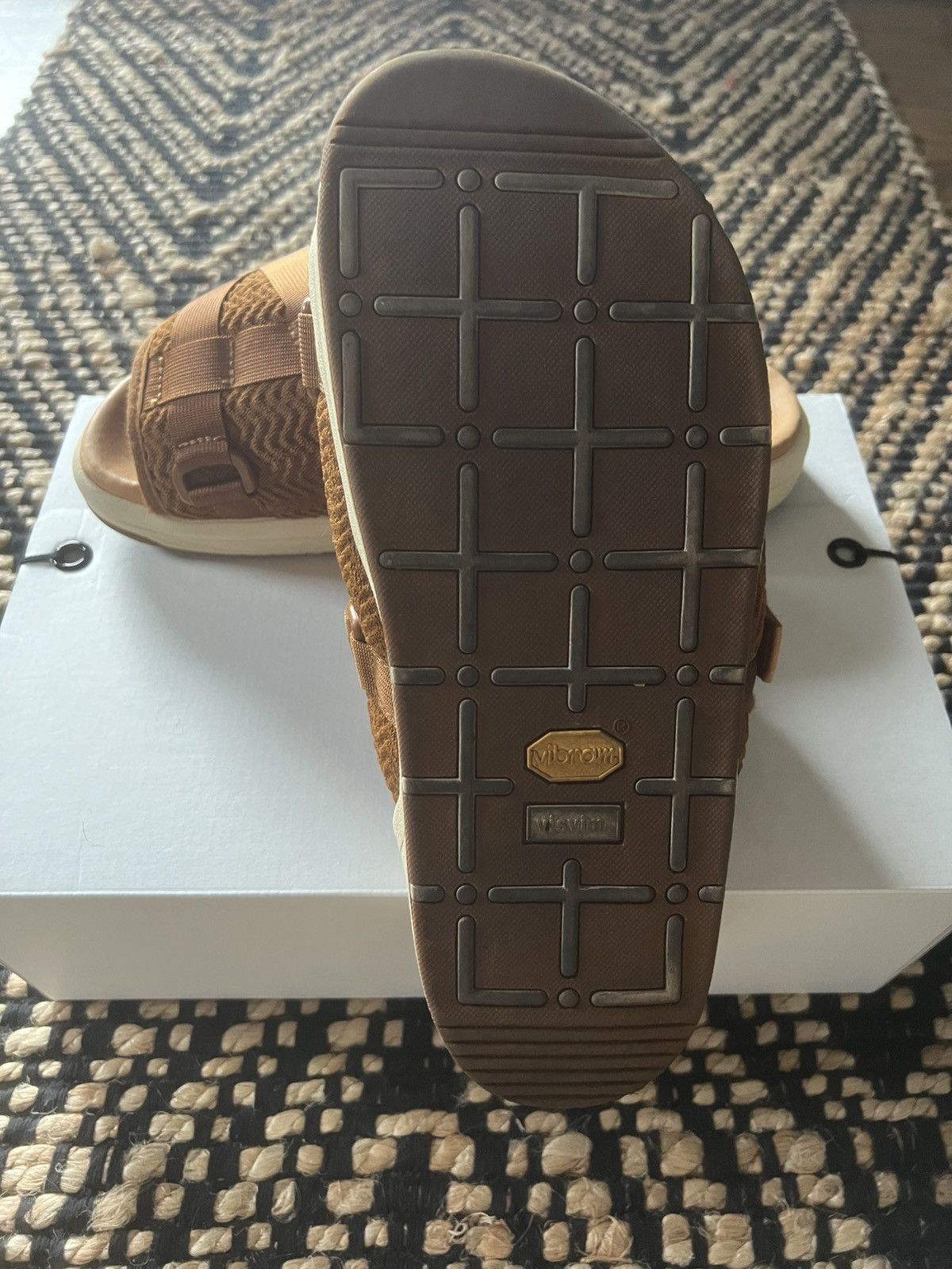 Visvim Visvim WMV SS19 Brown Zig-Zag Nylon Christo Sandals Size US 10 / EU 43 - 6 Thumbnail