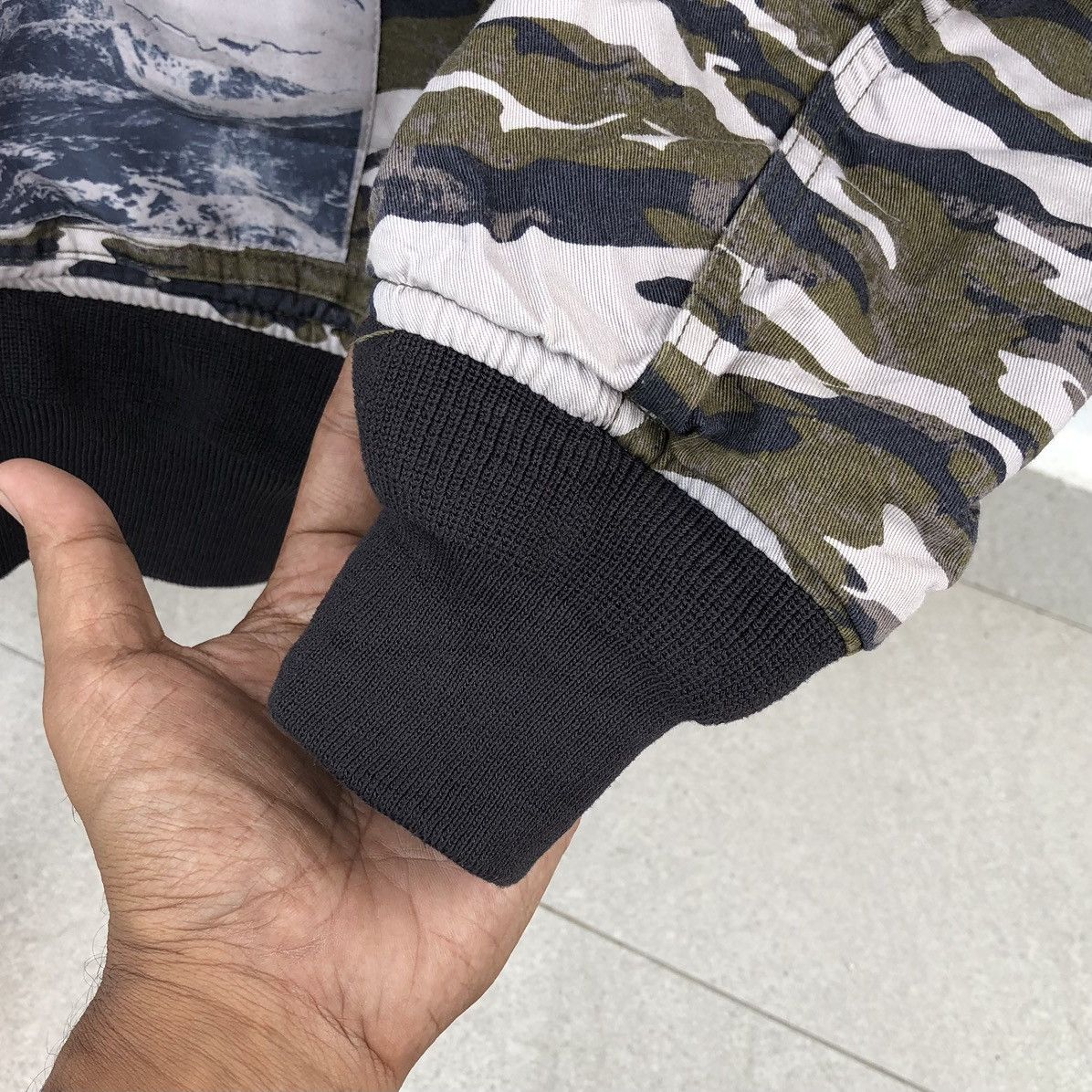 Japanese Brand VTG Divided Camo Bomber Jacket Raf Simons Archive Inspired Size US XL / EU 56 / 4 - 16 Thumbnail