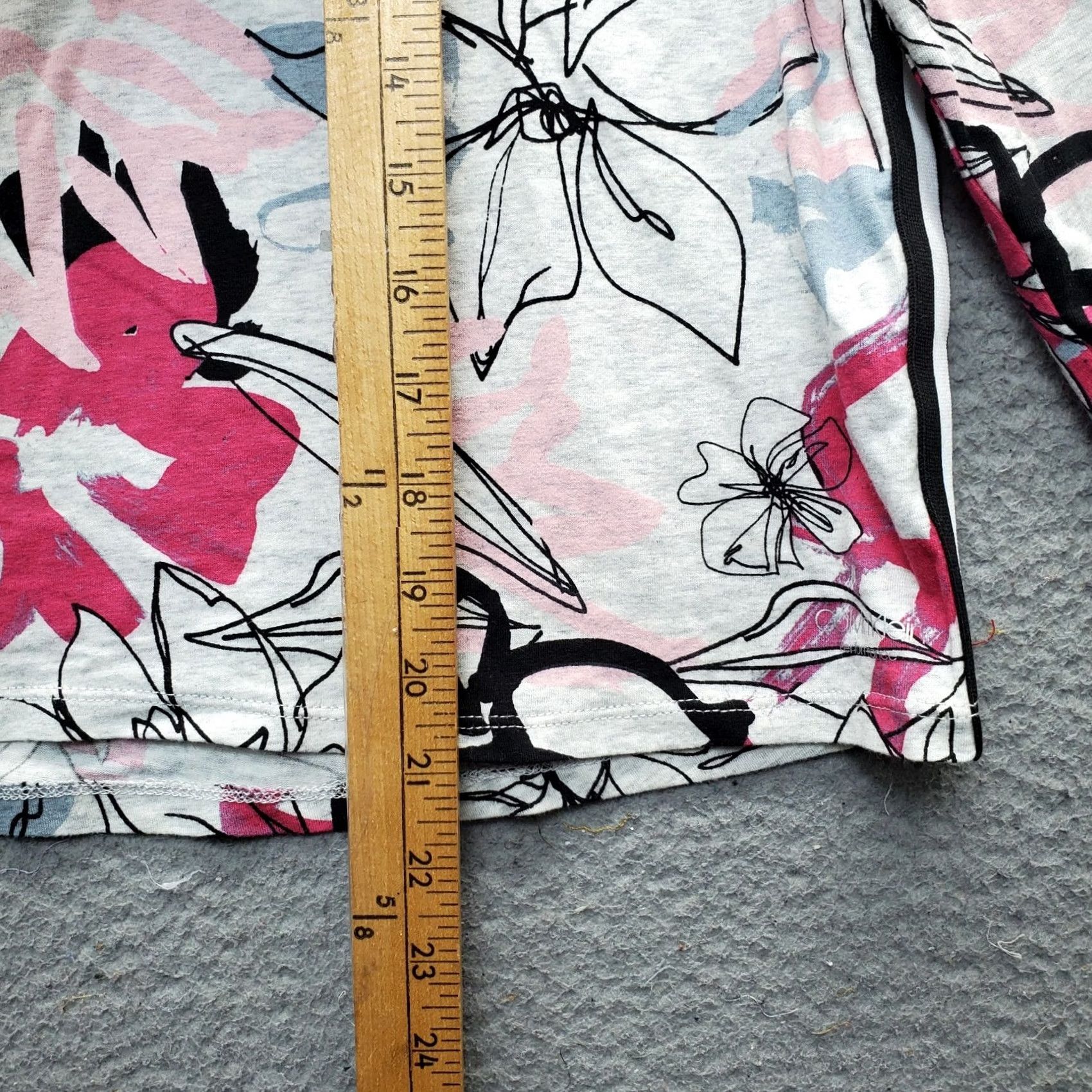 Calvin Klein Calvin Klein Performance Hoodie Womens XS Multicolor Floral Cotton Stretch Drawstring Hoodie Size XS / US 0-2 / IT 36-38 - 4 Thumbnail