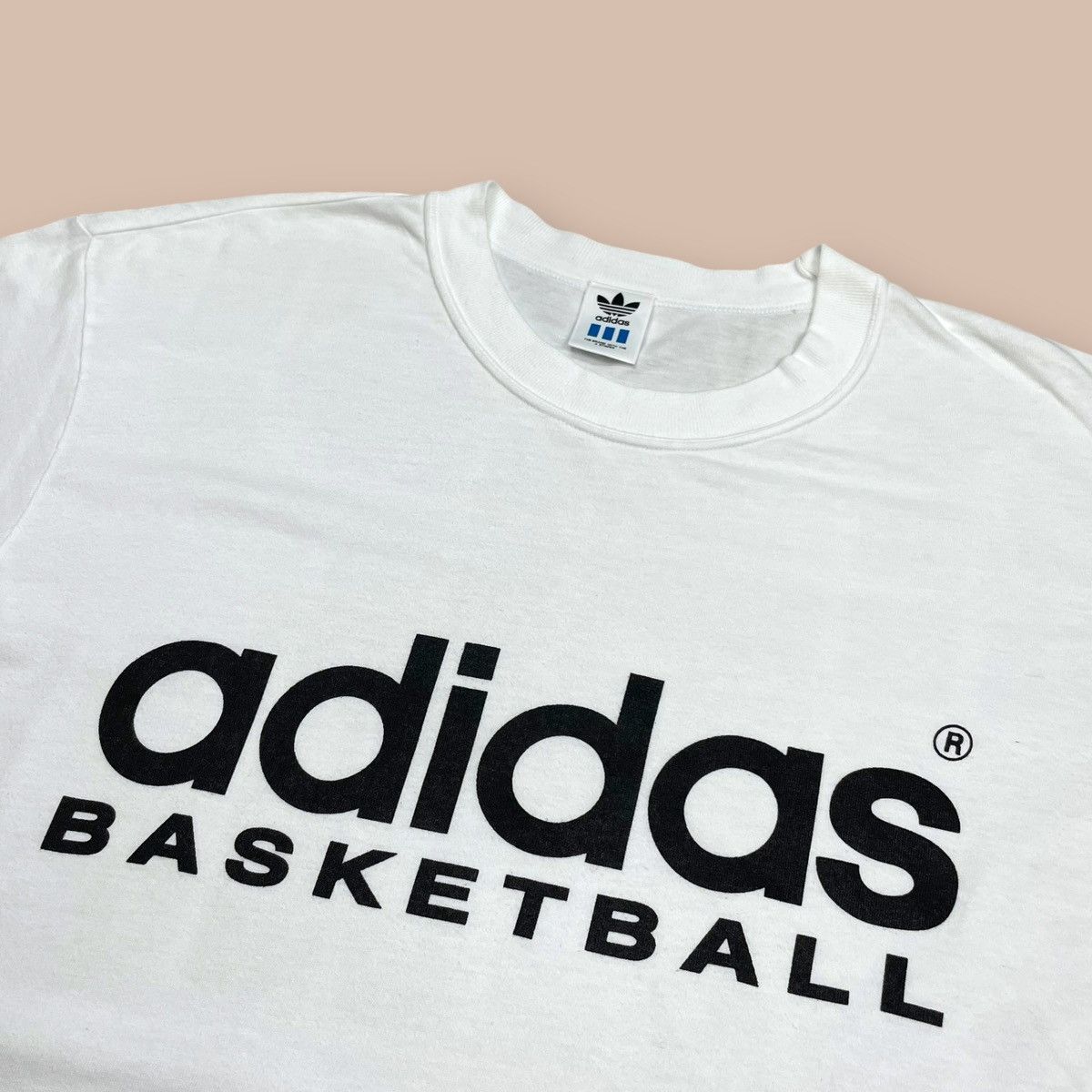 Adidas Vintage Adidas Basketball Tee Size US L / EU 52-54 / 3 - 3 Thumbnail