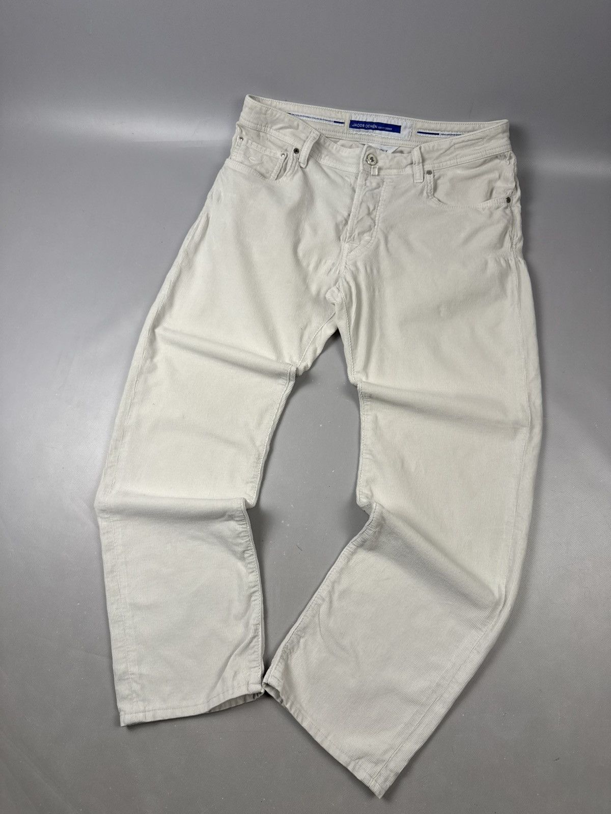 Jacob Cohen Jacob cohën curdoroy pants white baggy fit size w34 Size US 34 / EU 50 - 5 Thumbnail