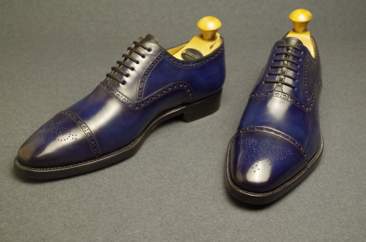 Santoni Santoni Oxfords 9IT 9.5UK For Foot 28-28.2 cm. Size US 10 / EU 43 - 2 Thumbnail