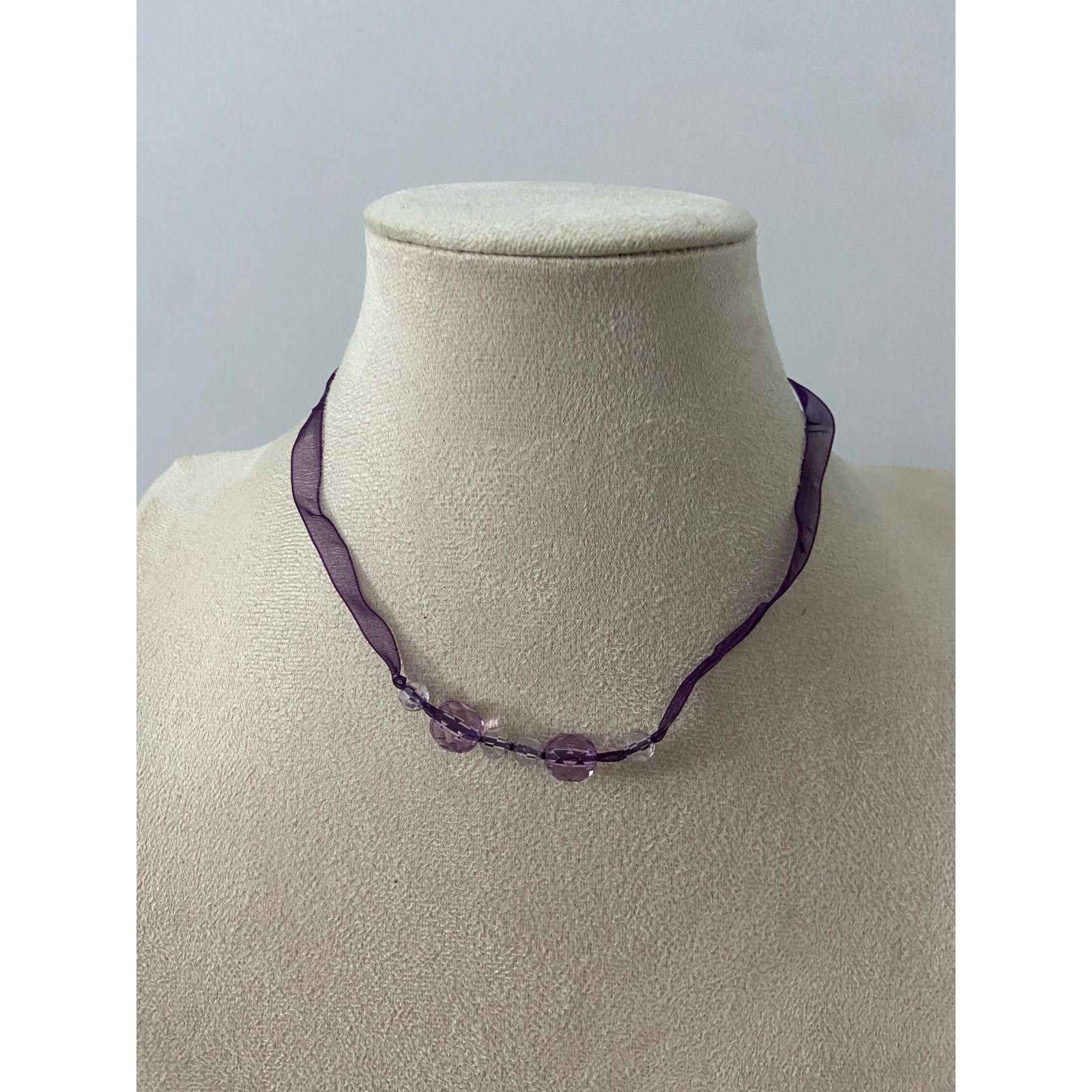 Other Purple ribbon choker necklace Size ONE SIZE - 1 Thumbnail
