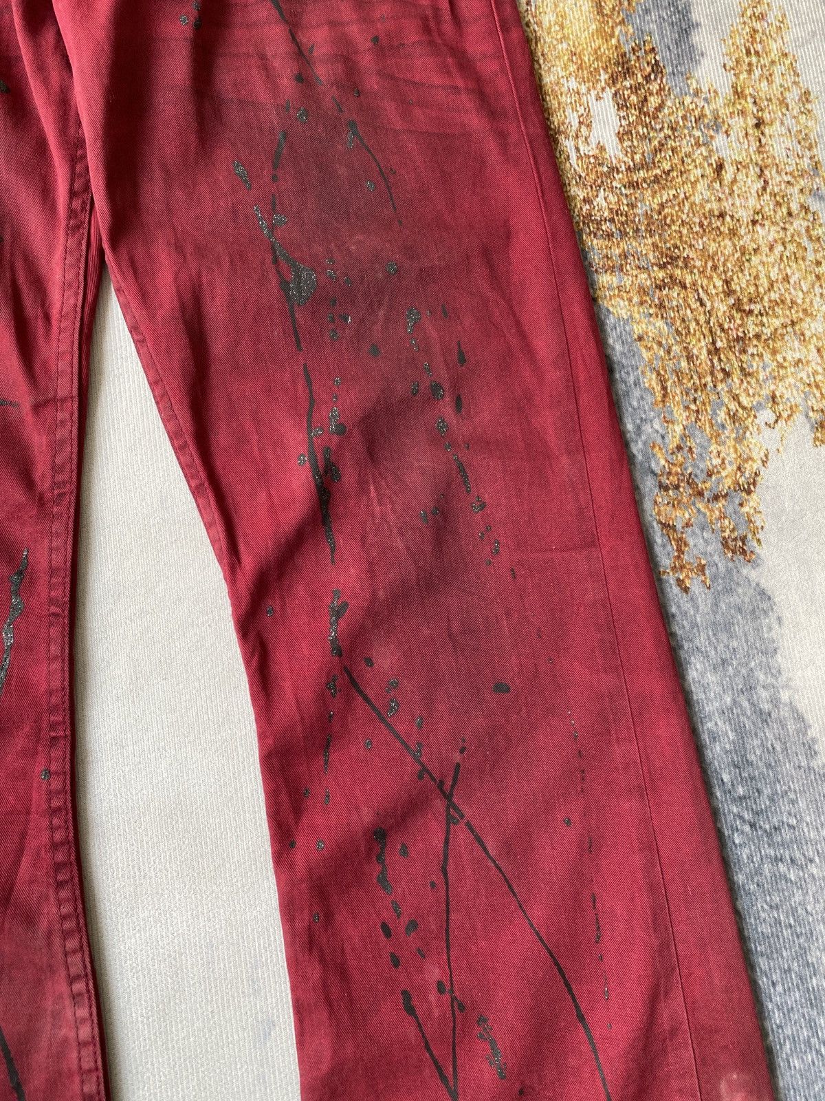 If Six Was Nine Flared K.U.I Japan Splatter Design Pant Size US 32 / EU 48 - 9 Thumbnail