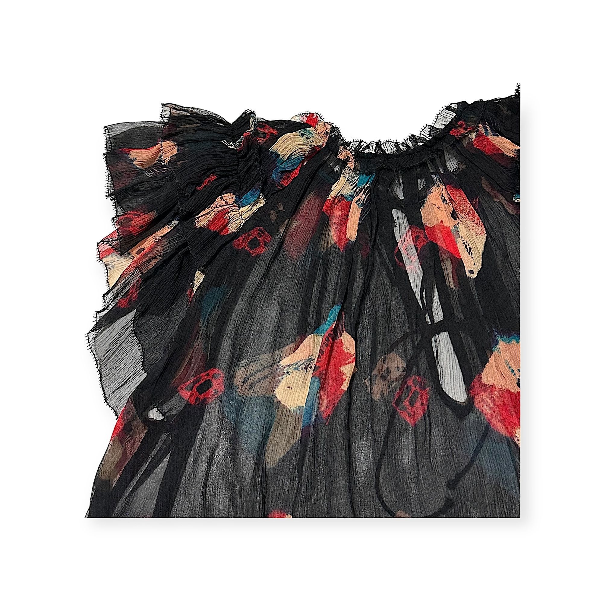 Ulla Johnson Ulla Johnson Marilyn Top in Nocturne, Silk Chiffon, NWT, 2 Size XS / US 0-2 / IT 36-38 - 8 Thumbnail