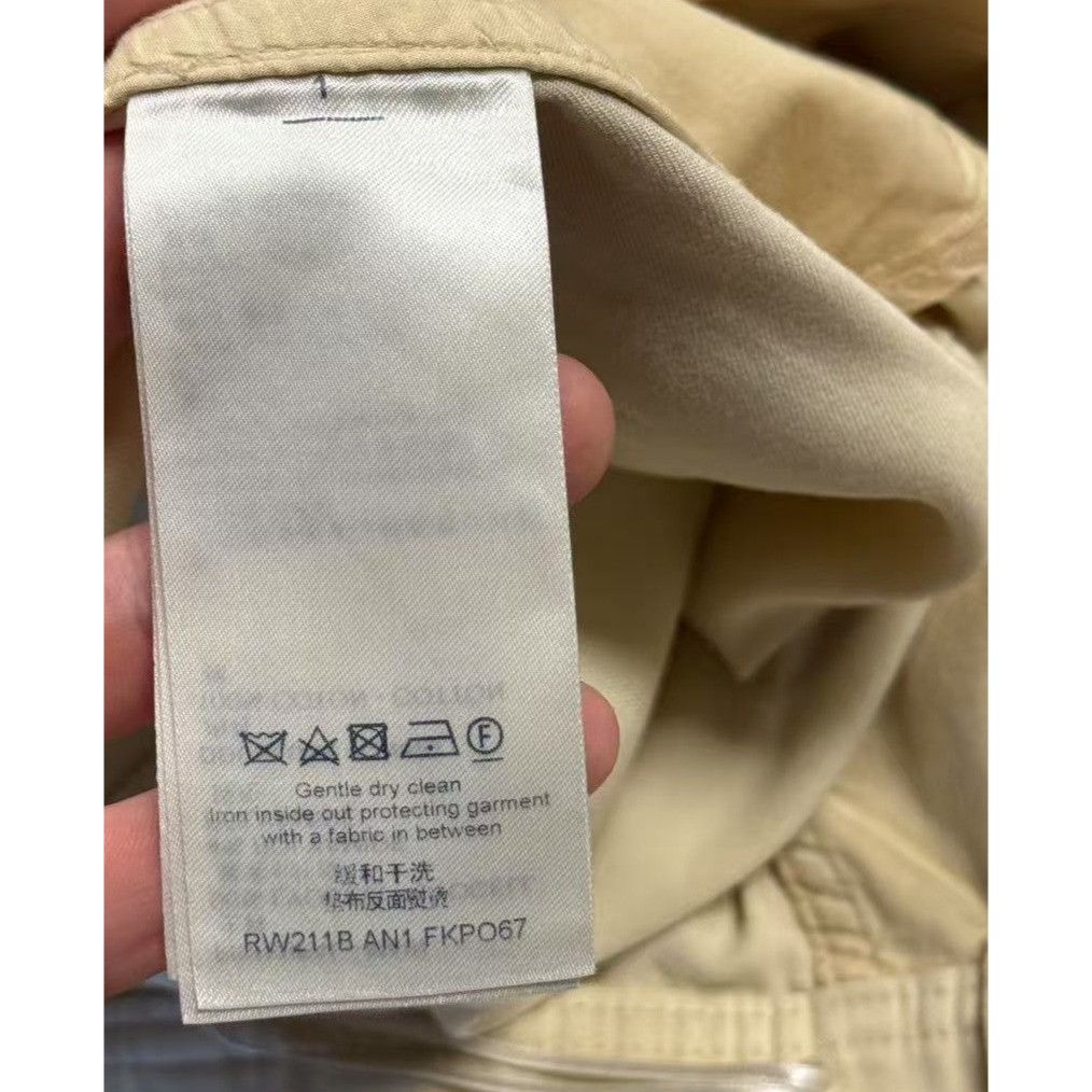Louis Vuitton Womens Beige High-Waisted Pants With Pleats & Designer-Inspi Size 40" / US 18 - 13 Thumbnail