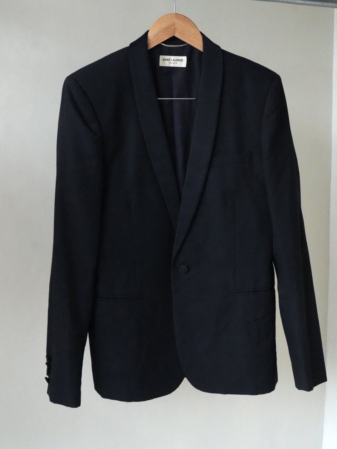 Saint Laurent Paris FW13 Le Smoking Saint Laurent Black Blazer Size US M / EU 48-50 / 2 - 1 Thumbnail
