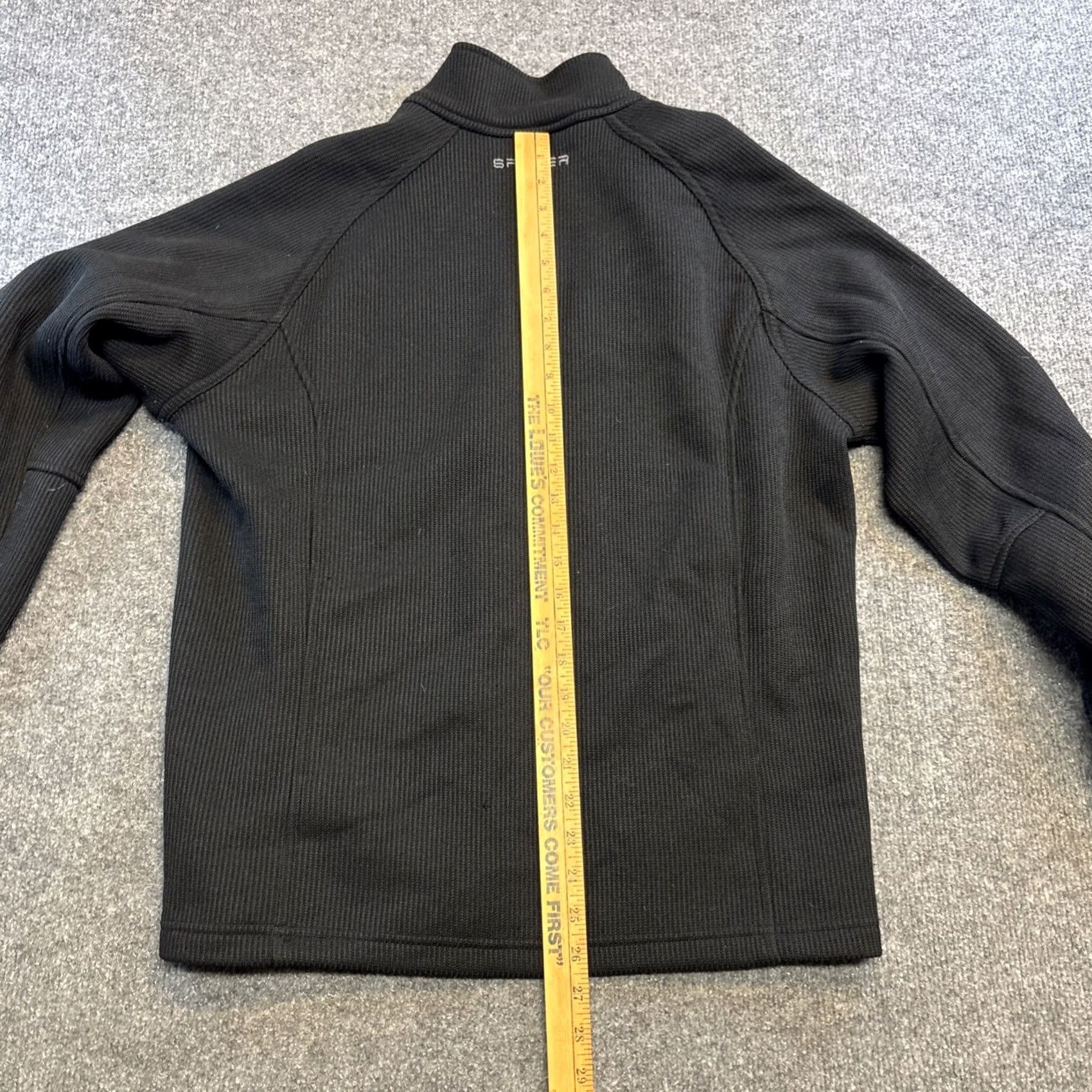 Spyder Spyder Full Zip Jacket Sweater Men M Black Ribbed Logo Zipper Biker Ski Outdoor All Seasons Size US M / EU 48-50 / 2 - 7 Thumbnail