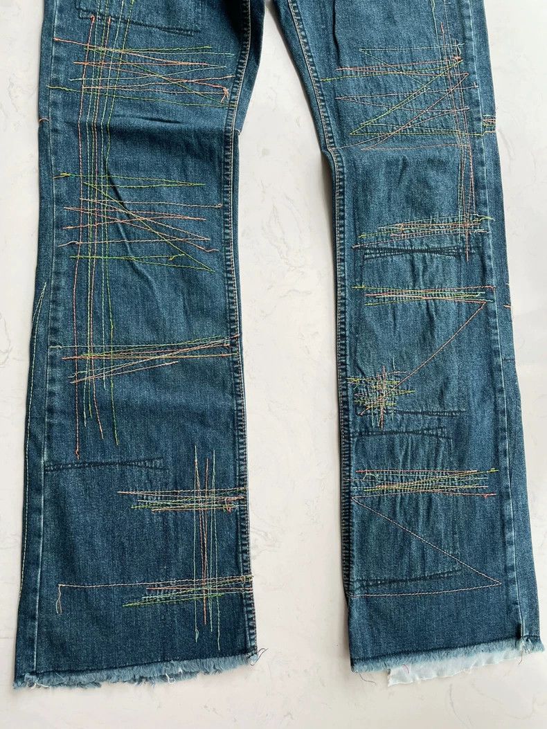 Hysteric Glamour Hysteric Glamour size os 90s Hippie Stitched Jeans 2504-Ne Size US 30 / EU 46 - 4 Thumbnail