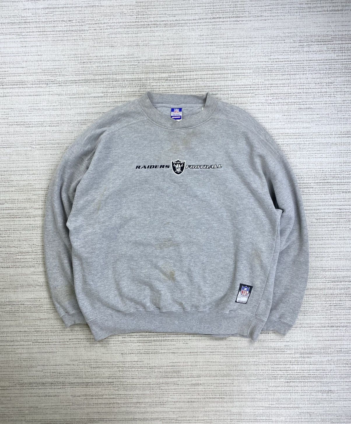 NFL × Reebok × Vintage VINTAGE 199+ OAKLAND RAIDERS NFL Sweatshirt Size US XL / EU 56 / 4 - 1 Thumbnail