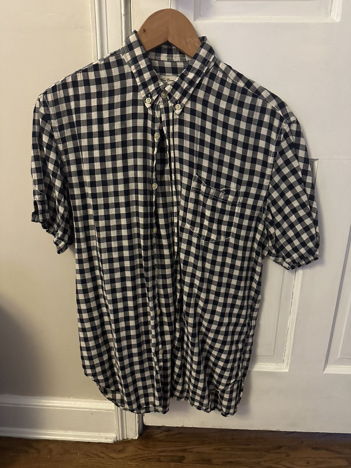 What Goes Around Comes Around WCAGA Cotton Linen Checkered Button Down size M Size US M / EU 48-50 / 2 - 1 Thumbnail