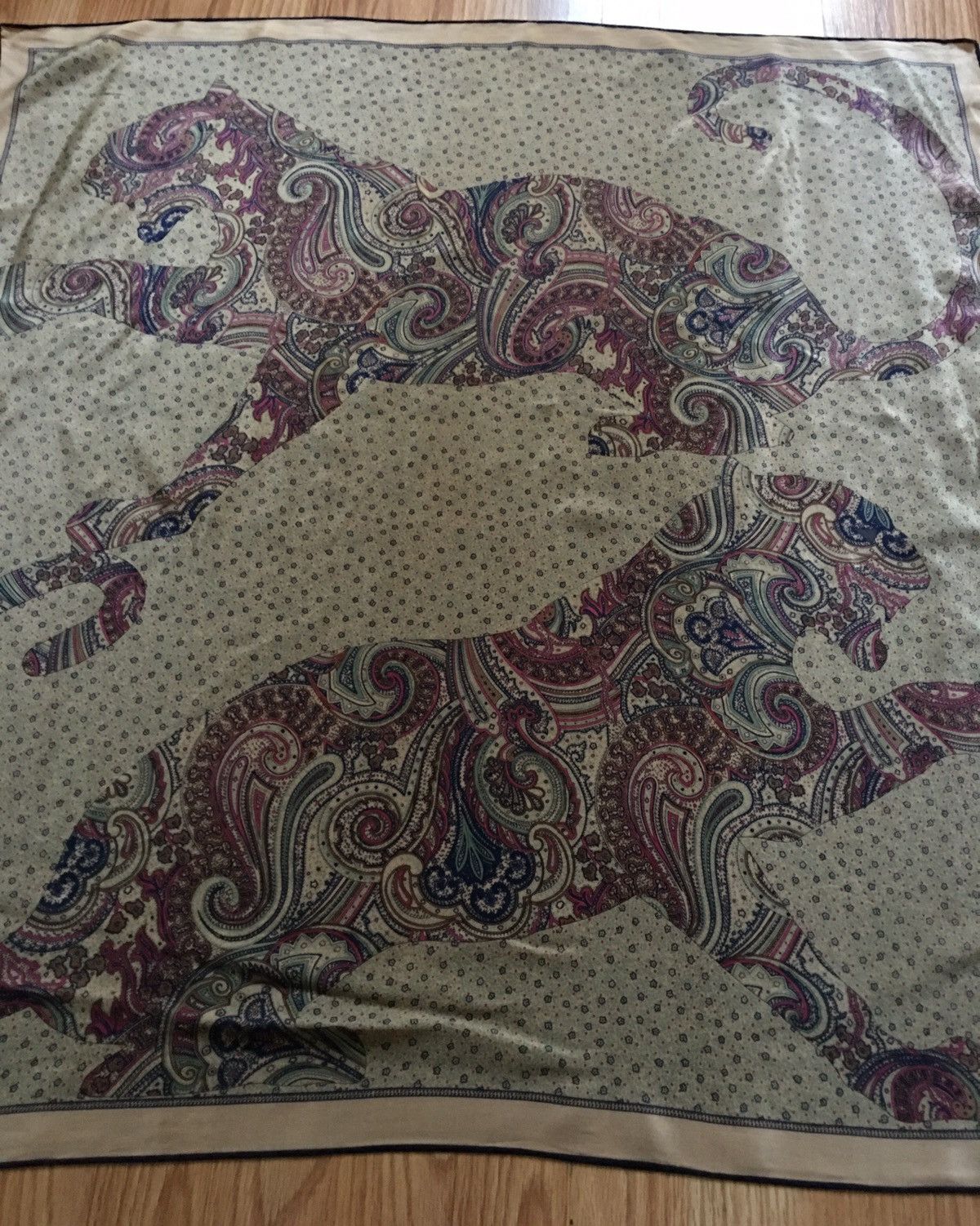 Other CODELLO Tigers Paisley Designer Silk Scarf Size ONE SIZE - 2 Thumbnail