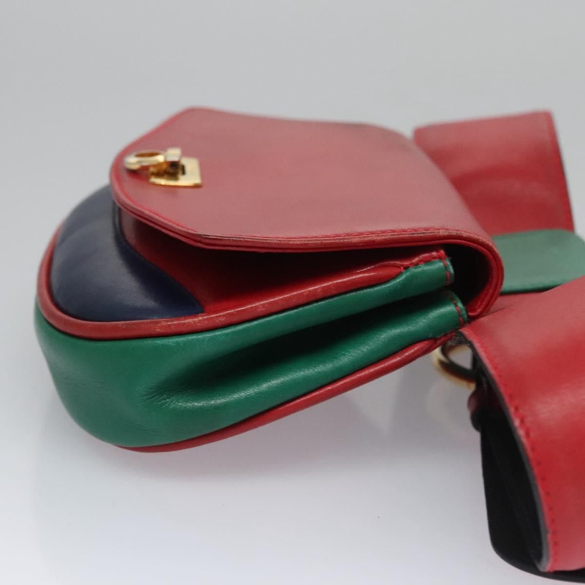 Salvatore Ferragamo Salvatore Ferragamo Gancini Waist Bag Leather Red Size ONE SIZE - 3 Thumbnail