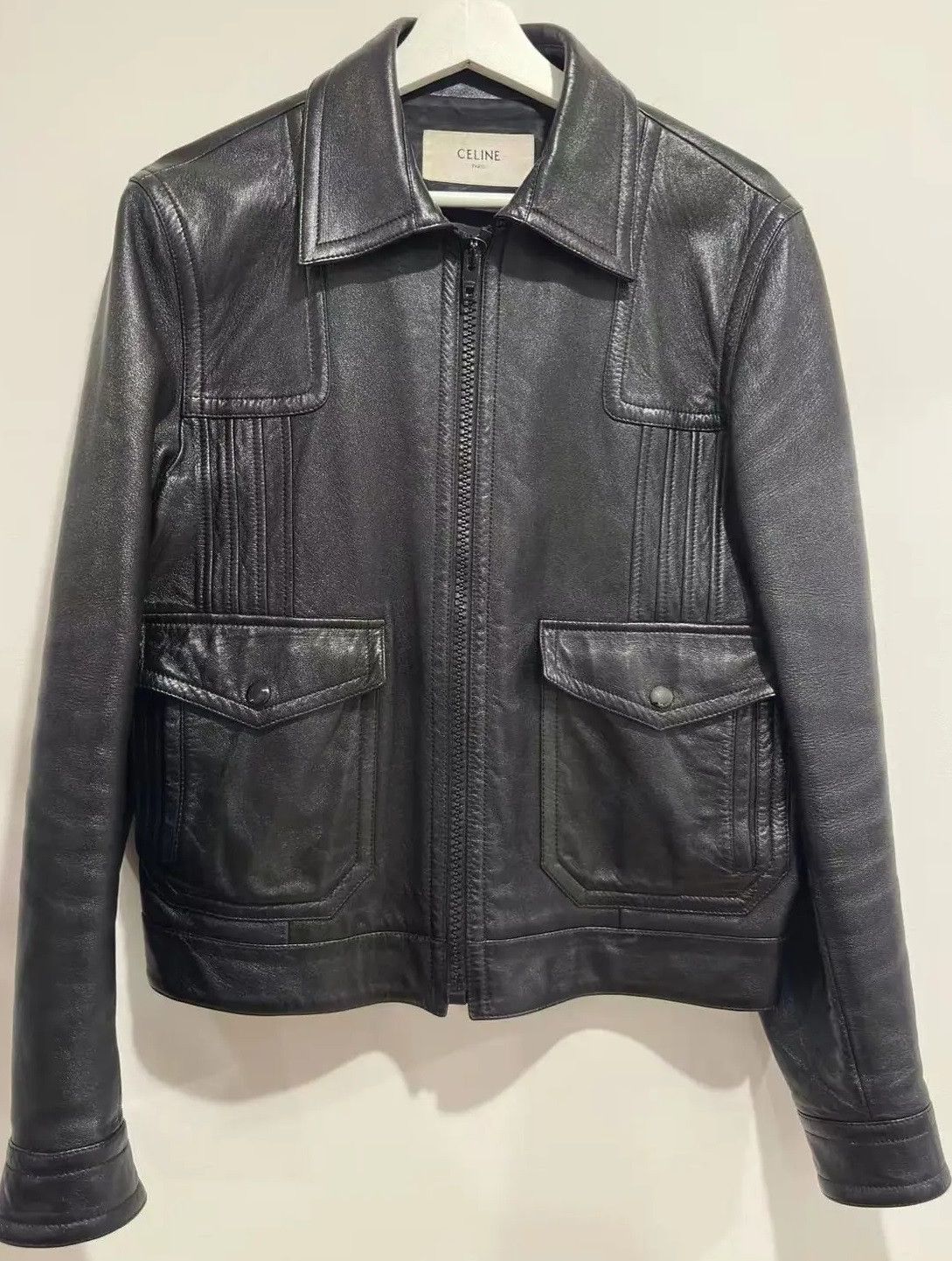 Celine Celine SS20 Paul Leather Jacket GRAIL! Size US M / EU 48-50 / 2 - 1 Thumbnail