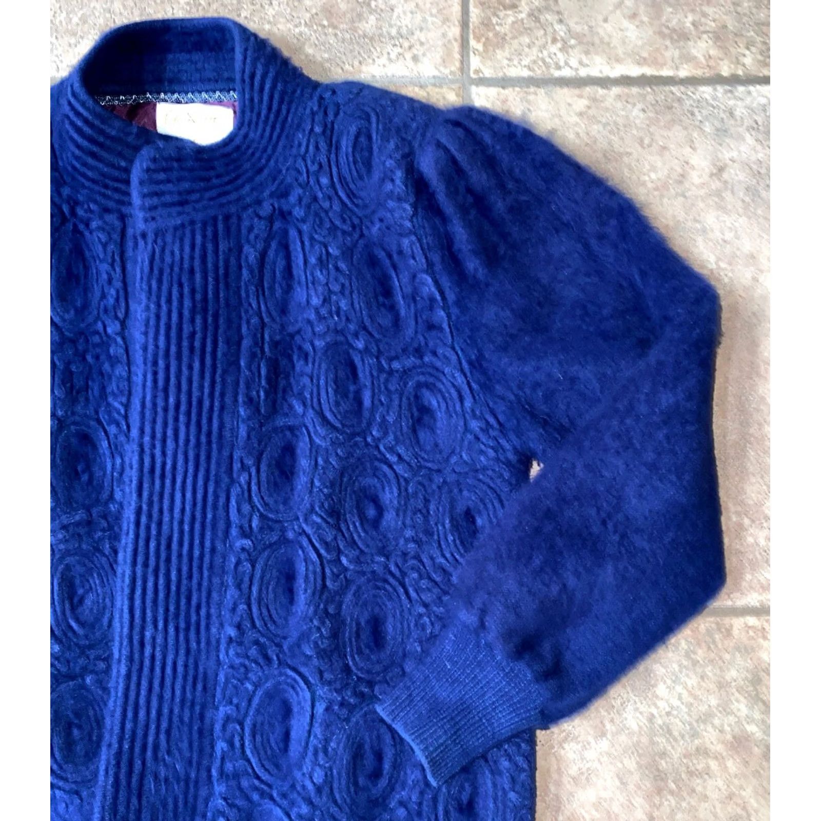 pandora VINTAGE Chabar Of Scottsdale Sweater Womens Blue Andora Yarn Soft Size L Womens Size L / US 10 / IT 46 - 2 Thumbnail