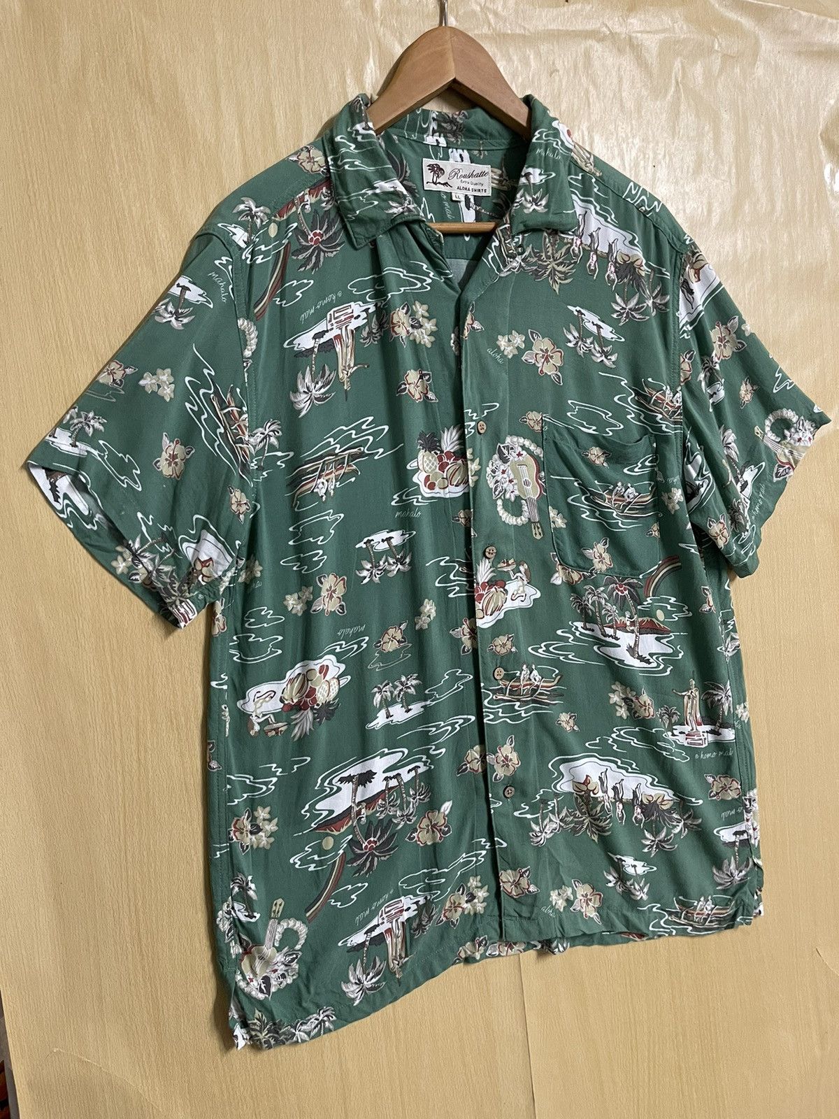 Sun Surf Vintage Hawaii Shirt Button Up Aloha XL Rayon Rockabilly Size US XL / EU 56 / 4 - 5 Thumbnail