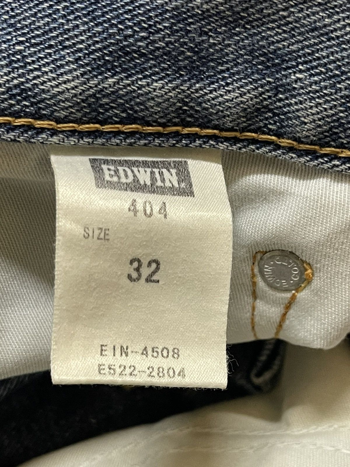 Edwin Vintage Japan Edwin 404 Faded Wash Distress Baggy Jeans Size US 33 - 10 Thumbnail