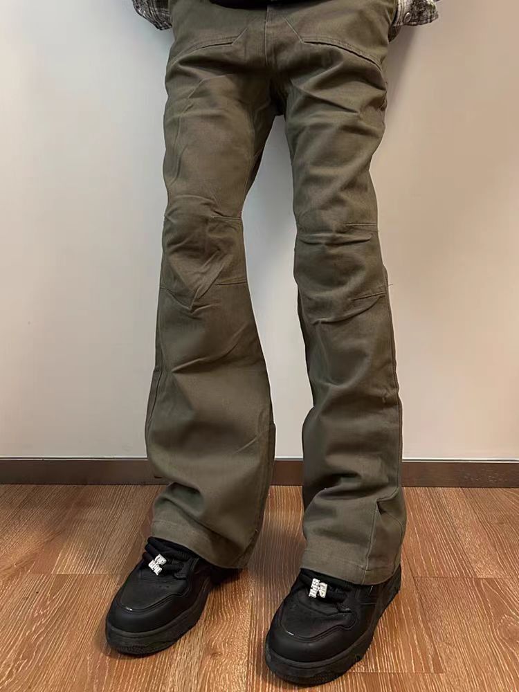Japanese Brand × Vintage Side-zipper pleated lumberjack style work pants Size US 32 / EU 48 - 1 Thumbnail
