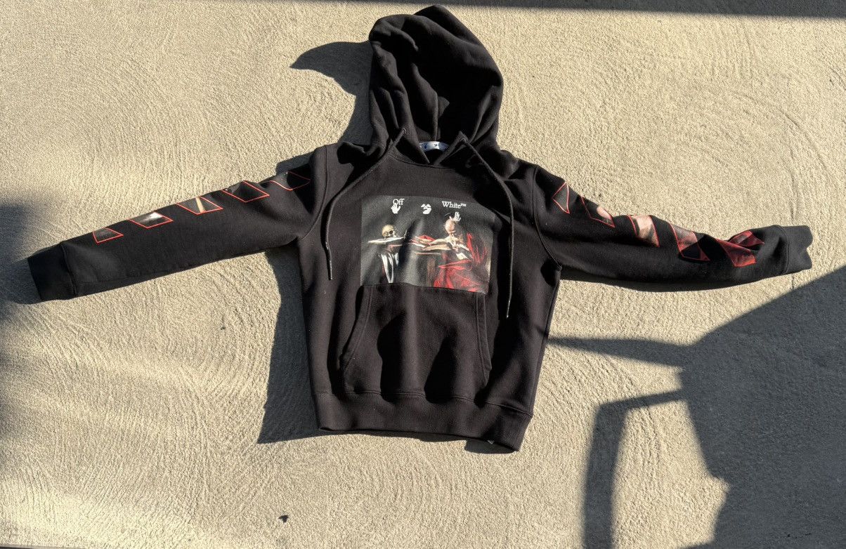 Off-White Off-White Caravaggio Black Hoodie Size US S / EU 44-46 / 1 - 1 Thumbnail