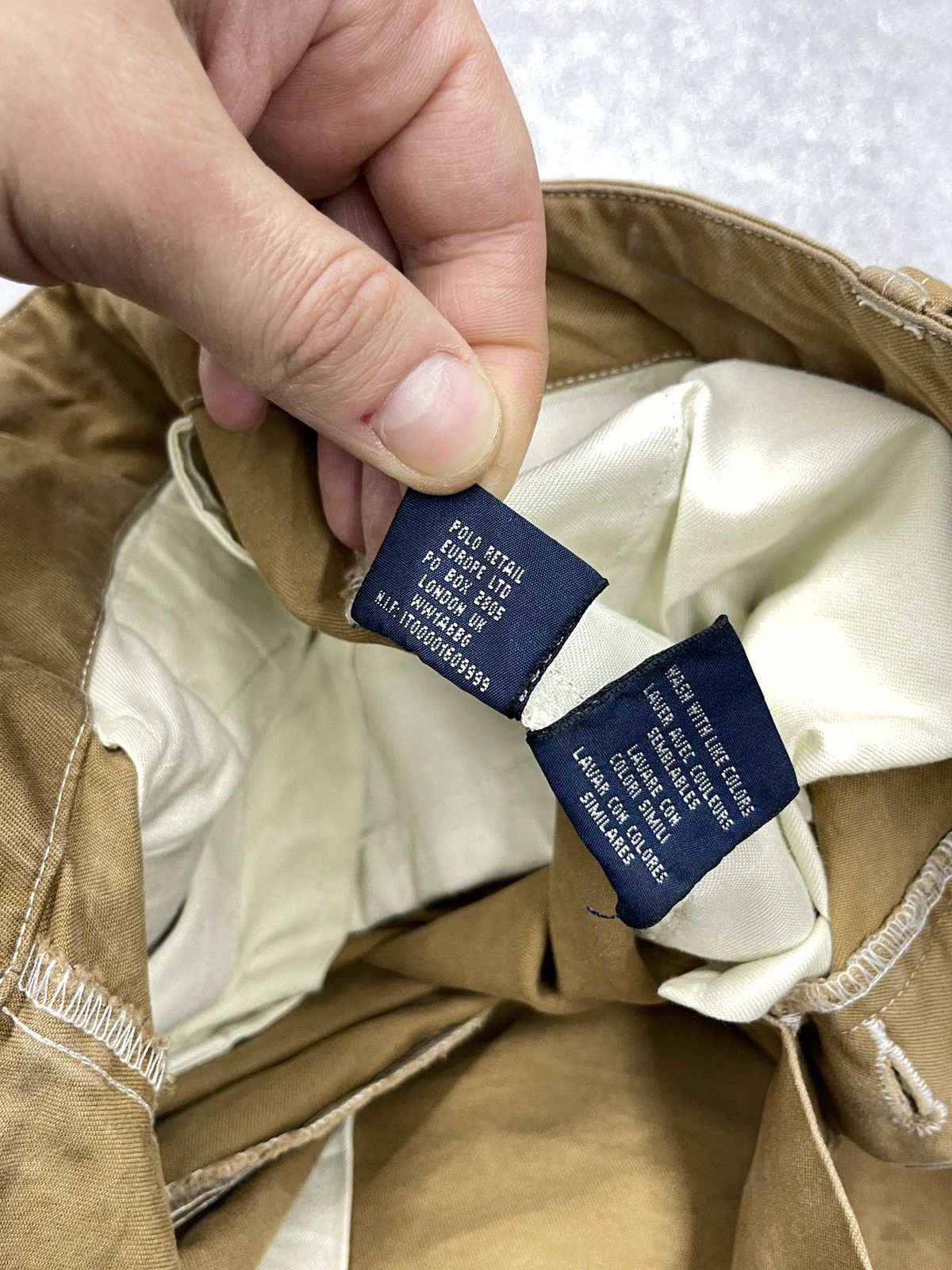 Polo Ralph Lauren Vintage Polo Ralph Lauren Baggy Cowboy Pants Beige Y2K Rugby Size 30" / US 8 / IT 44 - 16 Thumbnail