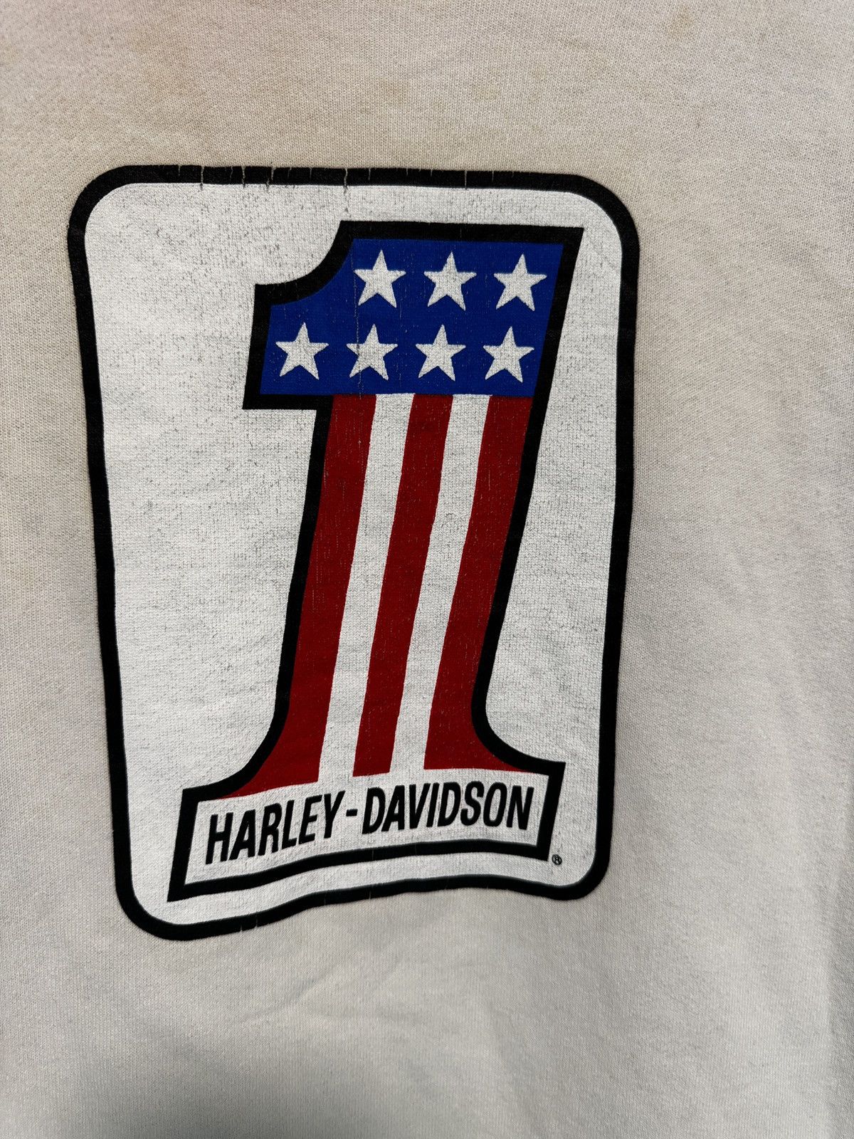 Harley Davidson Vintage Harley Davidson No 1 Reglan sweatshirt Size US M / EU 48-50 / 2 - 2 Thumbnail