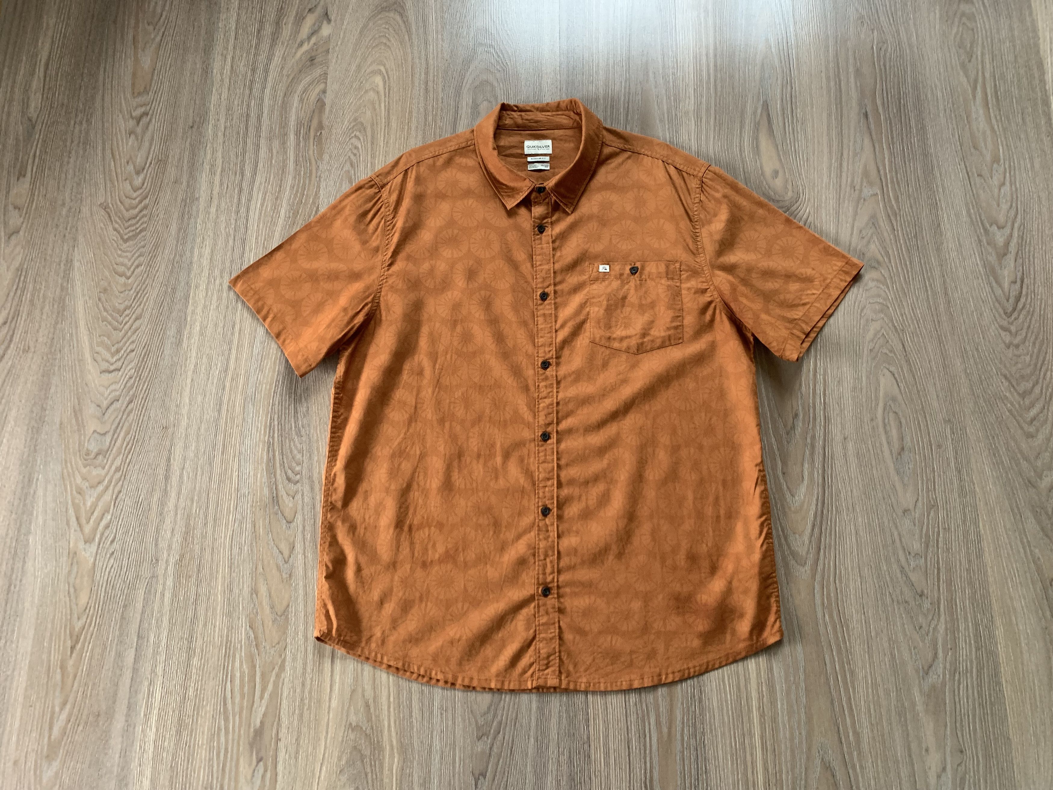 Quicksilver Quicksilver Cotton Beach Short Sleeve Shirt Size US XXL / EU 58 / 5 - 11 Thumbnail