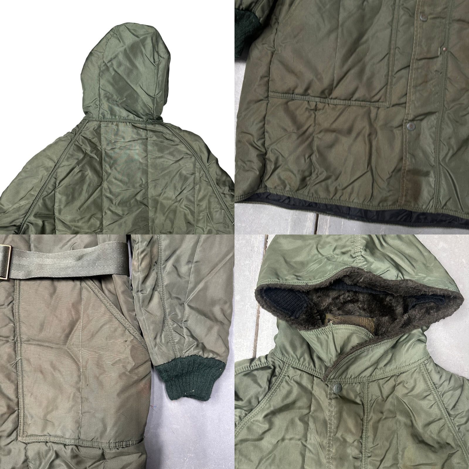 Refrigiwear VINTAGE RefrigiWear Belted Coat Jacket Mens Large Full Zip Green Insulated Parka Belted Long Workwear Parka Mens Size US L / EU 52-54 / 3 - 9 Thumbnail