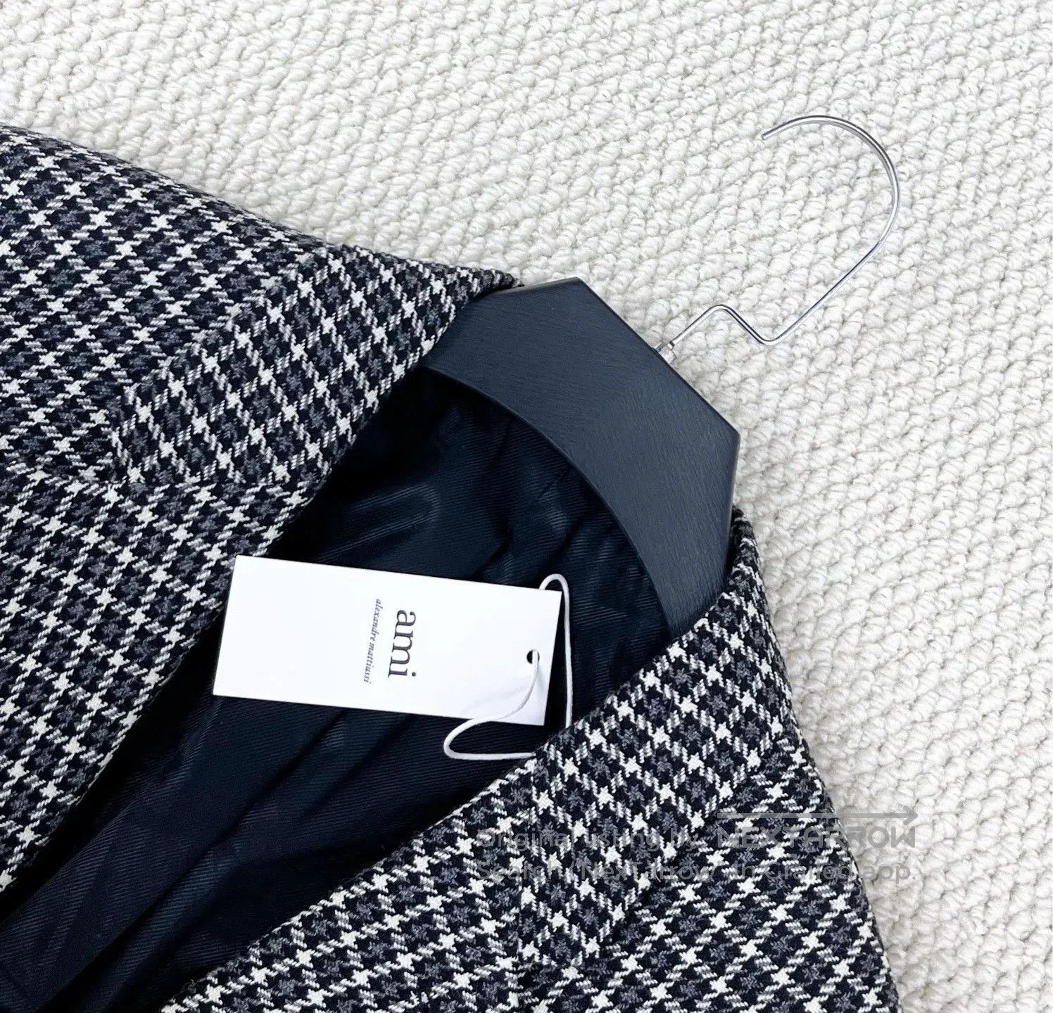 AMI Ami Houndstooth Tweed Single-Breasted Blazer. Size US XL / EU 56 / 4 - 3 Thumbnail