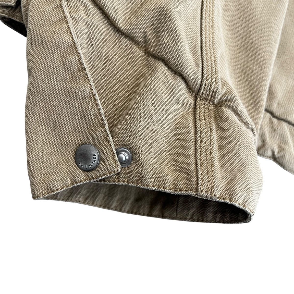 Balenciaga BALENCIAGA FW2021 Oversized Canvas Work Jacket 46 Size US S / EU 44-46 / 1 - 9 Thumbnail