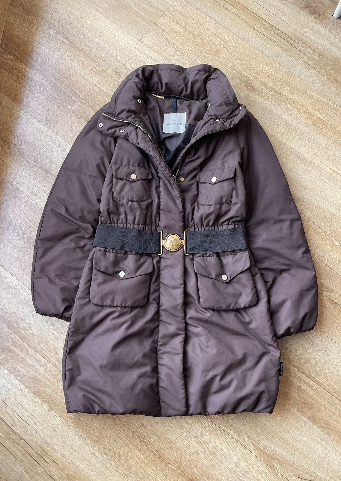Moncler Moncler Nantes Belted Down Puffer Hooded Jacket Size 3 Size L / US 10 / IT 46 - 1 Thumbnail