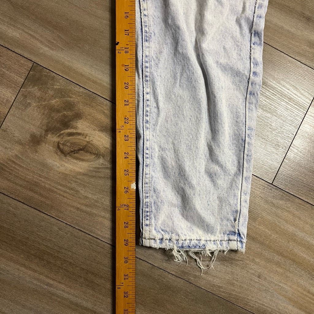 Lee Vintage Lee Light Wash Denim Jeans Women 14 Size 31" - 4 Thumbnail