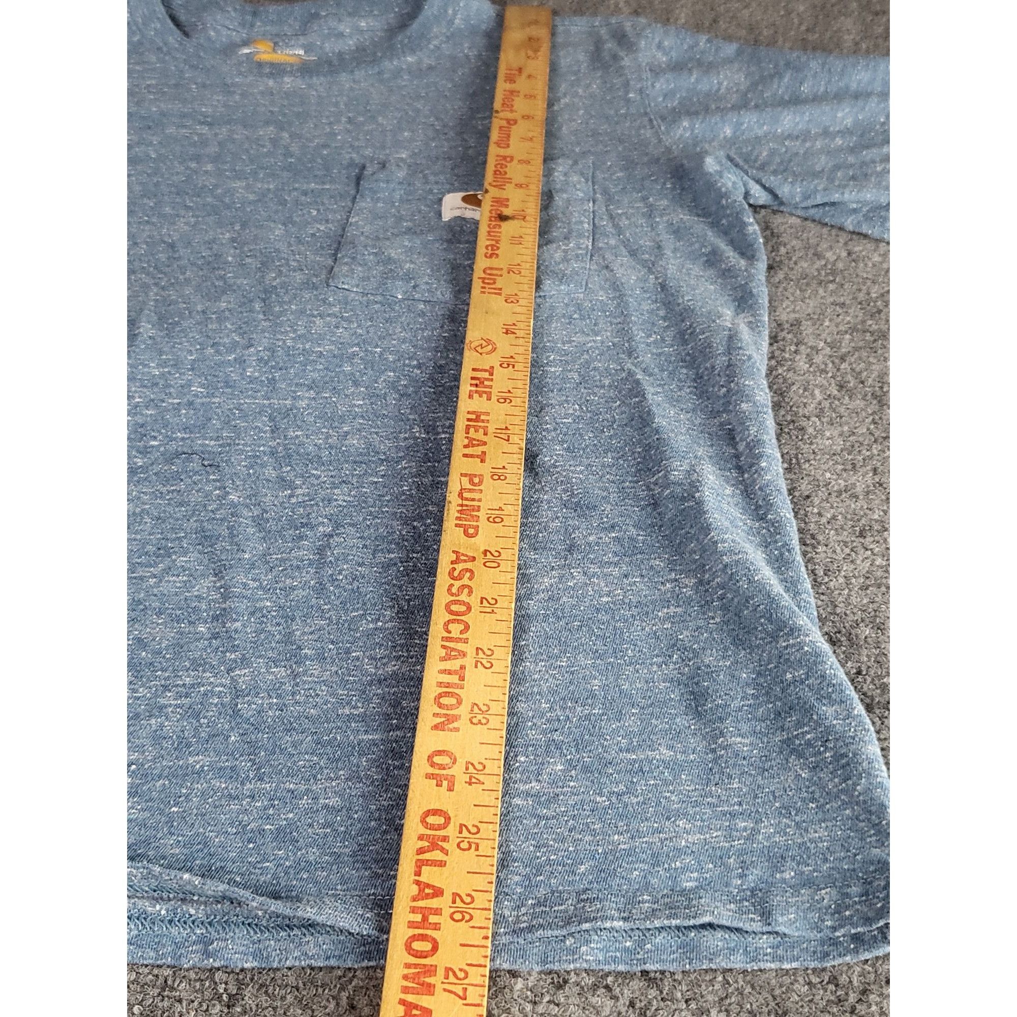 Carhartt Carhartt Original Fit Short Sleeve Tshirt Women Sz L Blue He Size L / US 10 / IT 46 - 7 Thumbnail