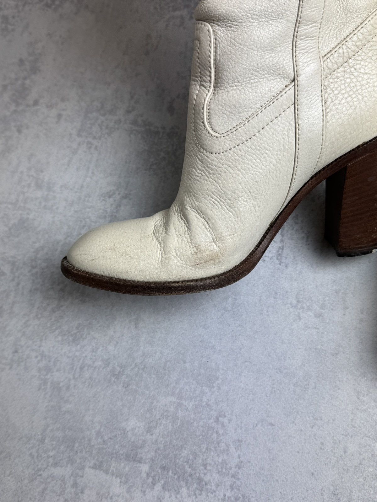 Gucci Gucci Designer Rare Cowboys Leather High Vintage Heels Boots Size US 6 / IT 36 - 12 Thumbnail