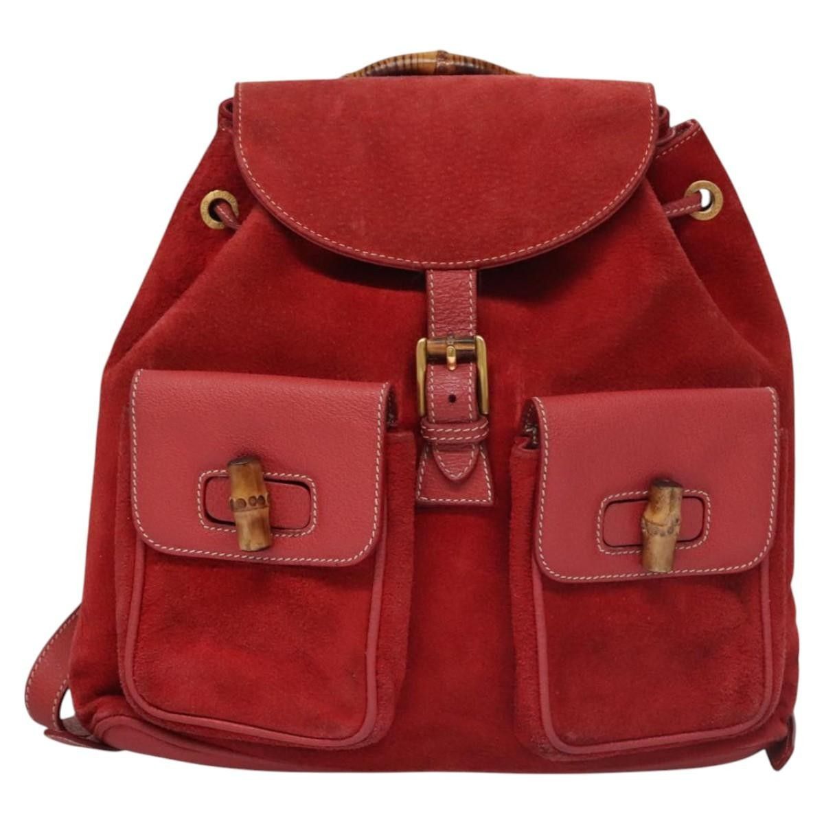 Gucci Gucci Vintage Bamboo Suede and Leather Size ONE SIZE - 1 Thumbnail
