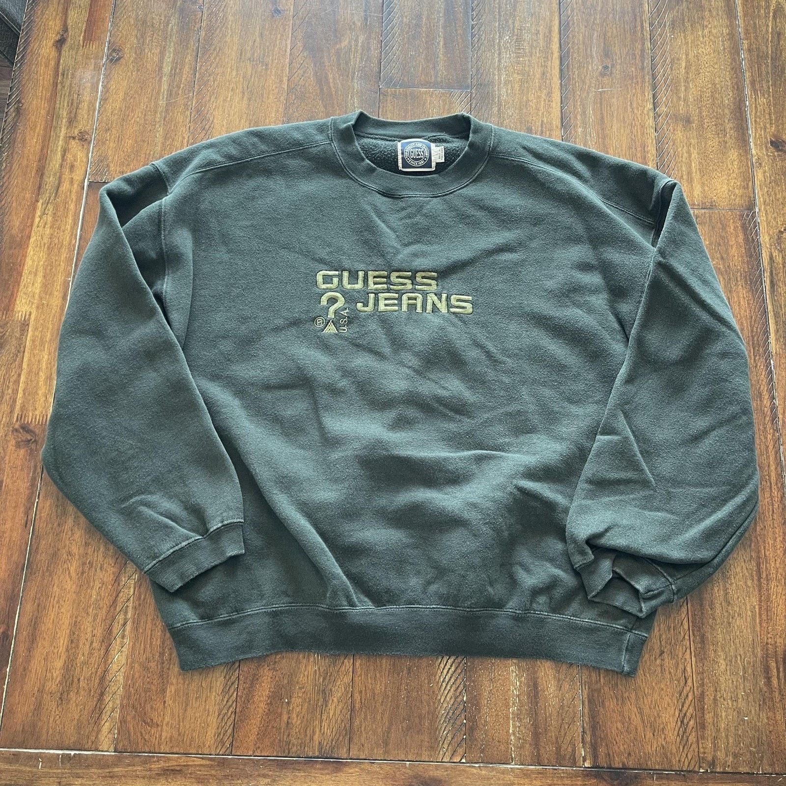 Guess Guess Jeans Sweatshirt L Crewneck Pullover Embroidered USA Size US L / EU 52-54 / 3 - 2 Thumbnail