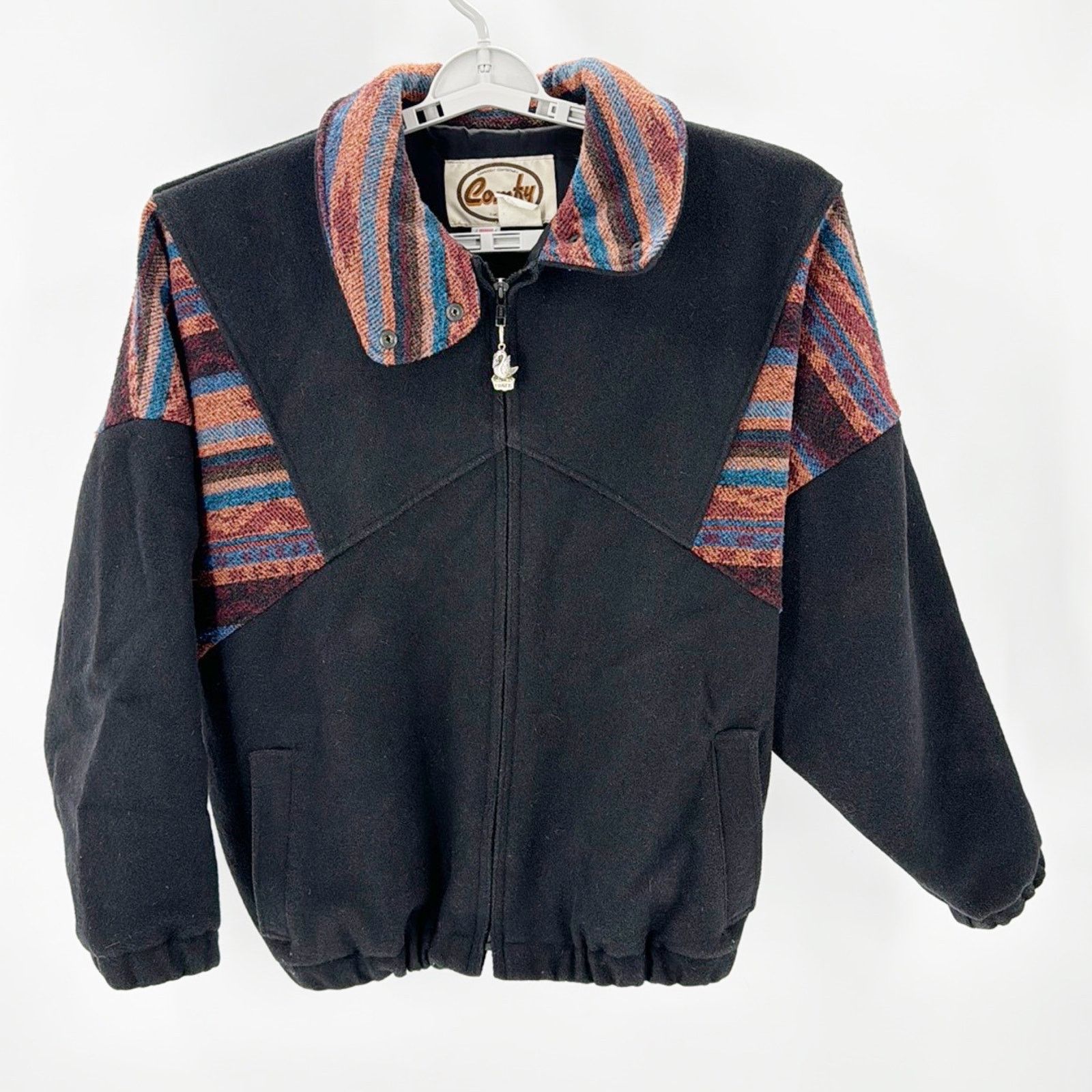 Other Vintage Comfy USA wool western Aztec jacket size 10 Size L / US 10 / IT 46 - 1 Thumbnail