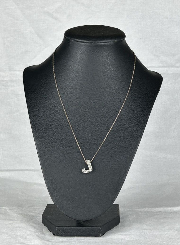 Other Sterling Silver Chain and 'J' Pendant Size ONE SIZE - 1 Thumbnail