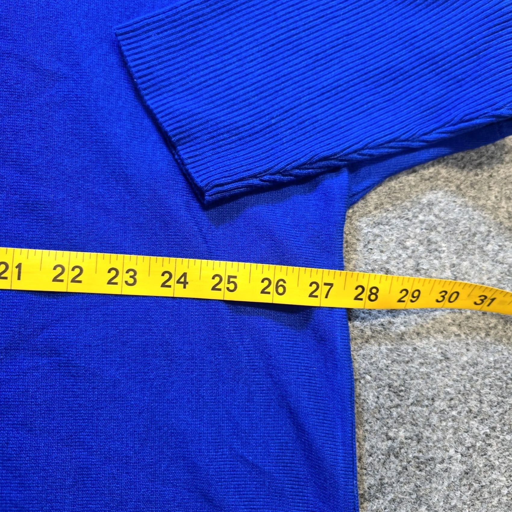 Vintage Cable Gauge Sweater Womens Size 3X Blue Button Sleeve Knit Casual Soft Pullover Long Sleeve Knitwear Size XXL / US 16-18 / IT 52-54 - 6 Thumbnail