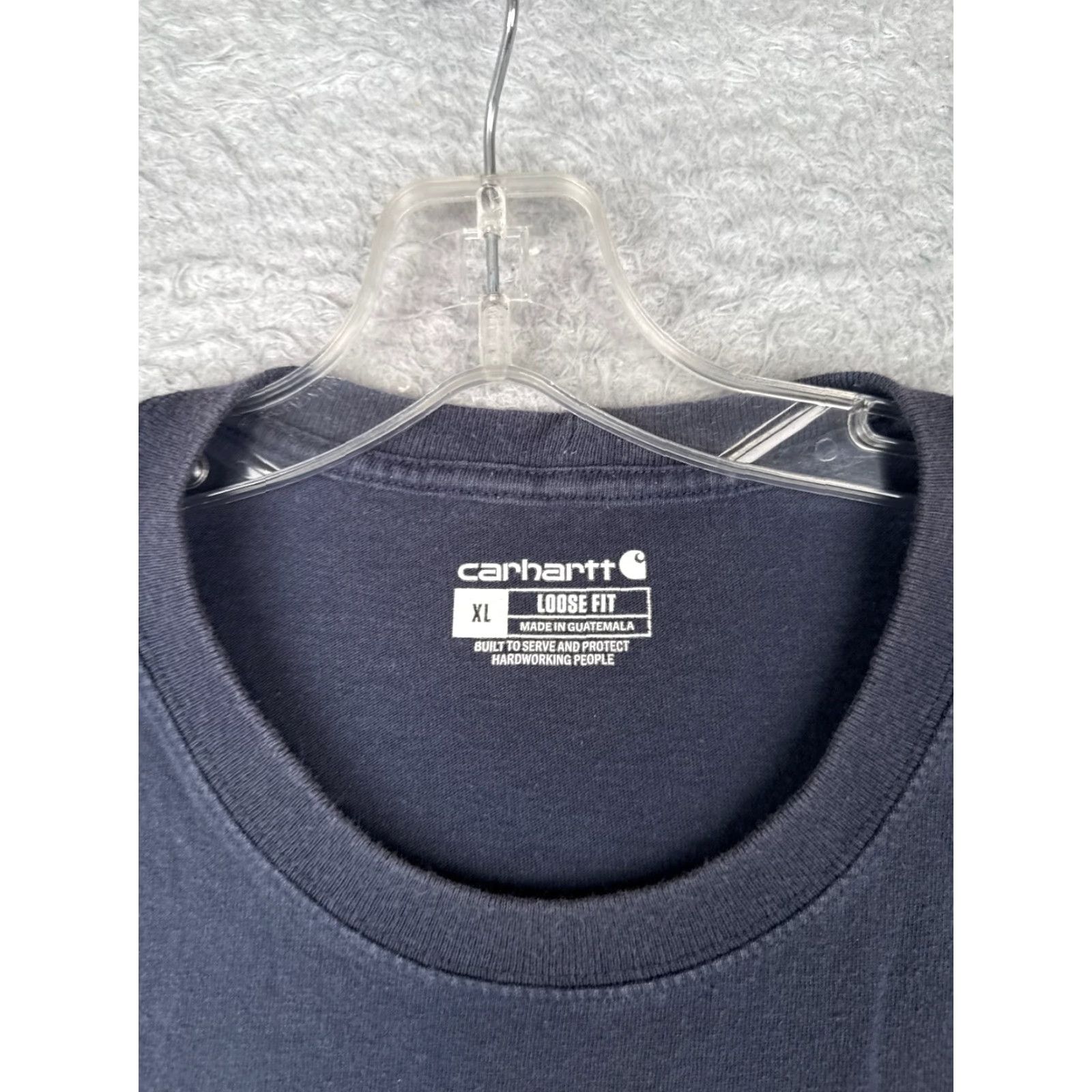 Carhartt Carhartt Shirt Men XL Navy Blue Short Sleeve Crew Neck Pocket 100% Cotton Size US XL / EU 56 / 4 - 7 Thumbnail